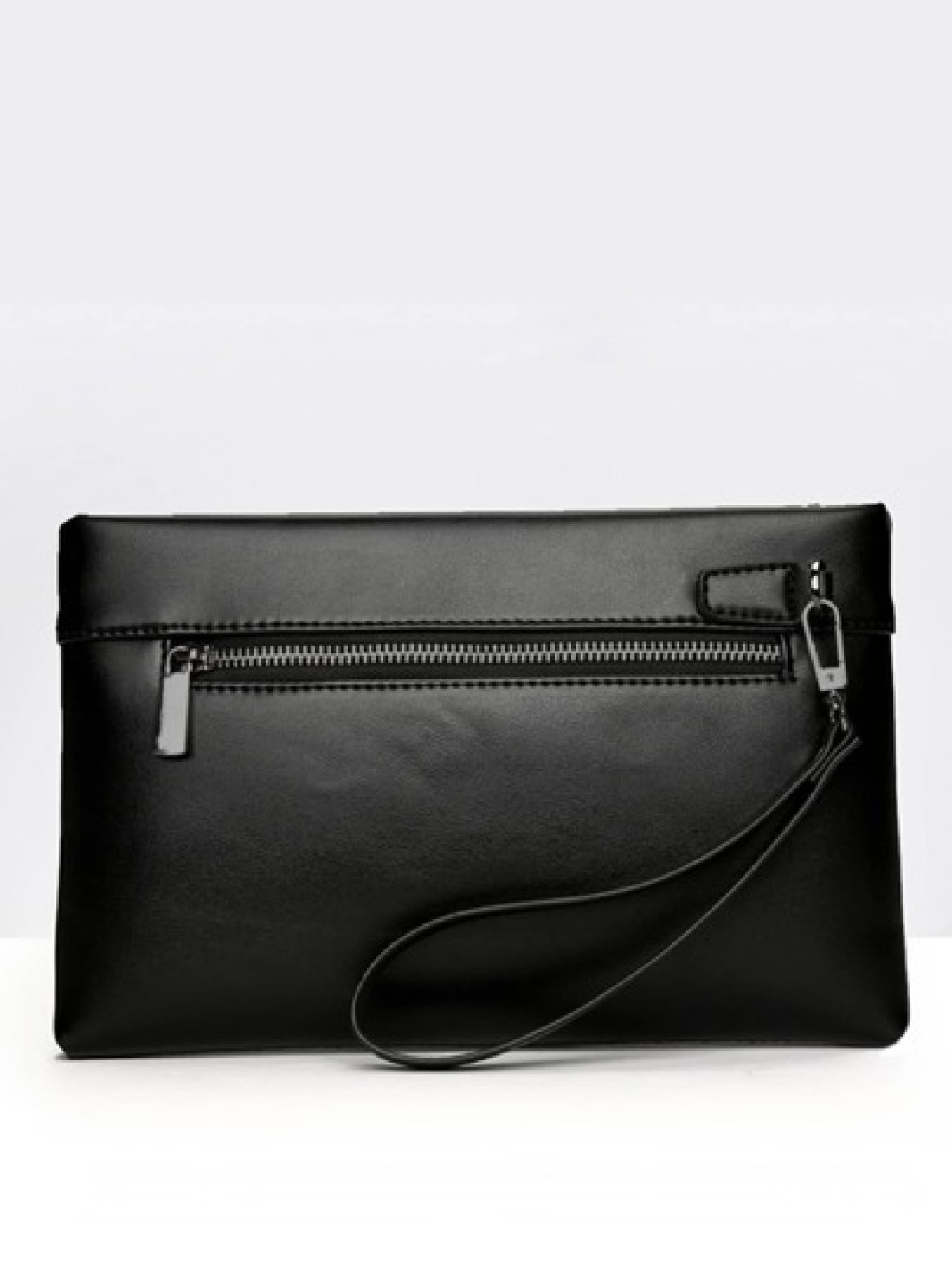 gorchis New Men s Soft Leather Clutch Bag Large Capacity Envelope Bag Black Practical With Space For Mobile Phones And Change Handbag Purses Anti Theft Bag Carry On College Multi Functional Christmas