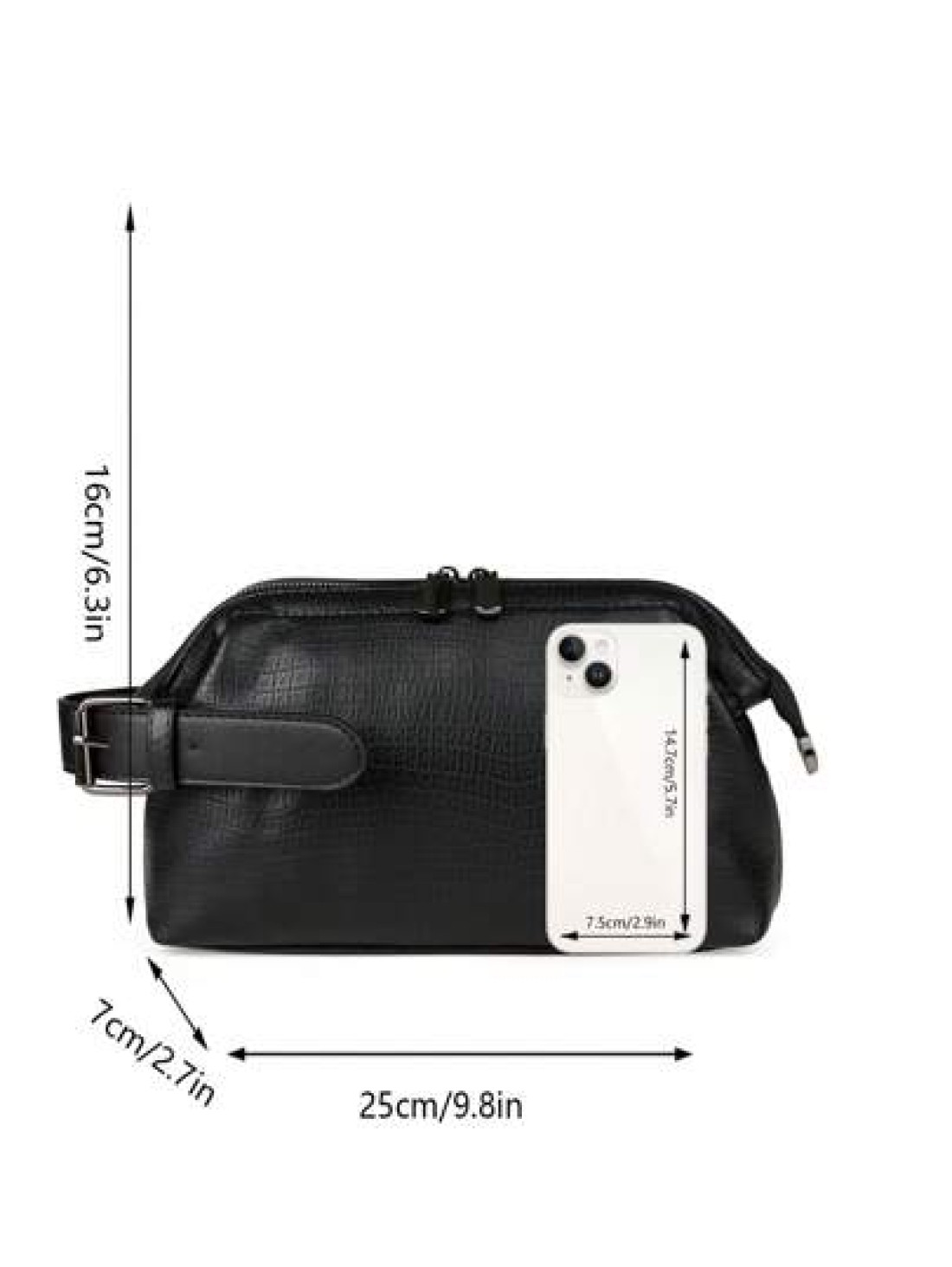 saroxi Men s Large Capacity Fashion Casual Outdoor Travel Hand Carry Wristlet Pouch Portable High End Design Suitable For Work School Minimalist Style Great Gift Idea Christmas Winter Fall Christmas G