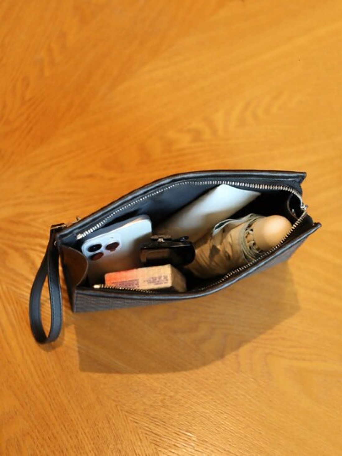 1pc Men s Fashion Business Clutch Bag PU Material With Wrist Strap Wallet Handbag Small Square Bag Detachable Wrist Strap Practical Card Slots Inside Valentine s Day Gift Purses Vintage Travel Essenti