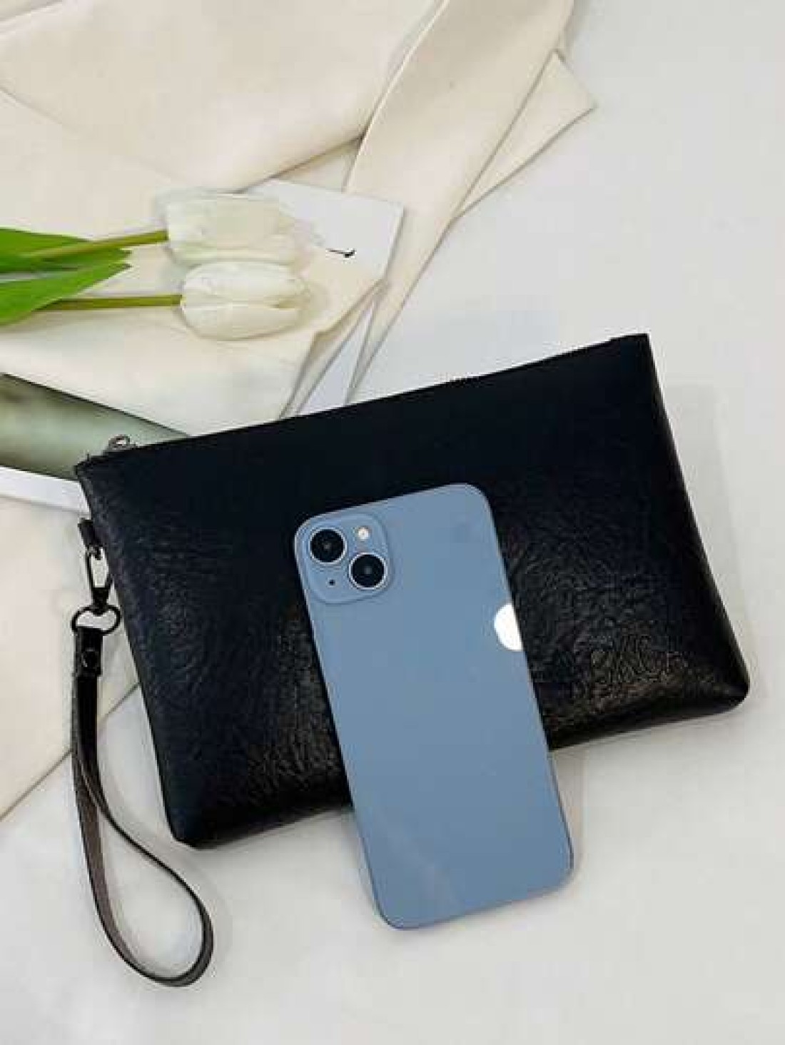 Men s Fashion Stylish Casual Litchi Grain Clutch Bag