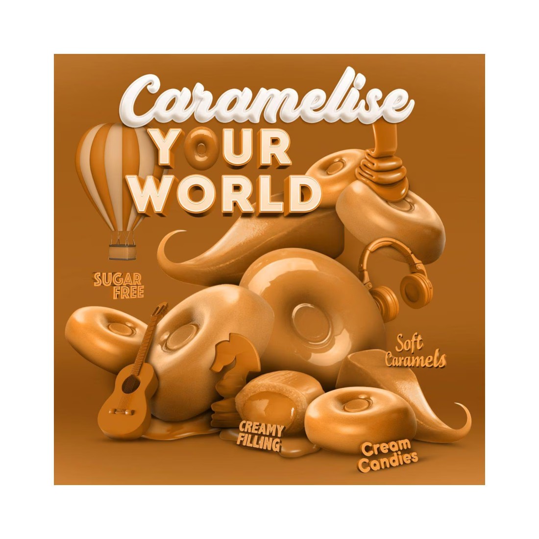 Storck Werther&#39;s Original Soft Cream Caramel Toffees, 600g