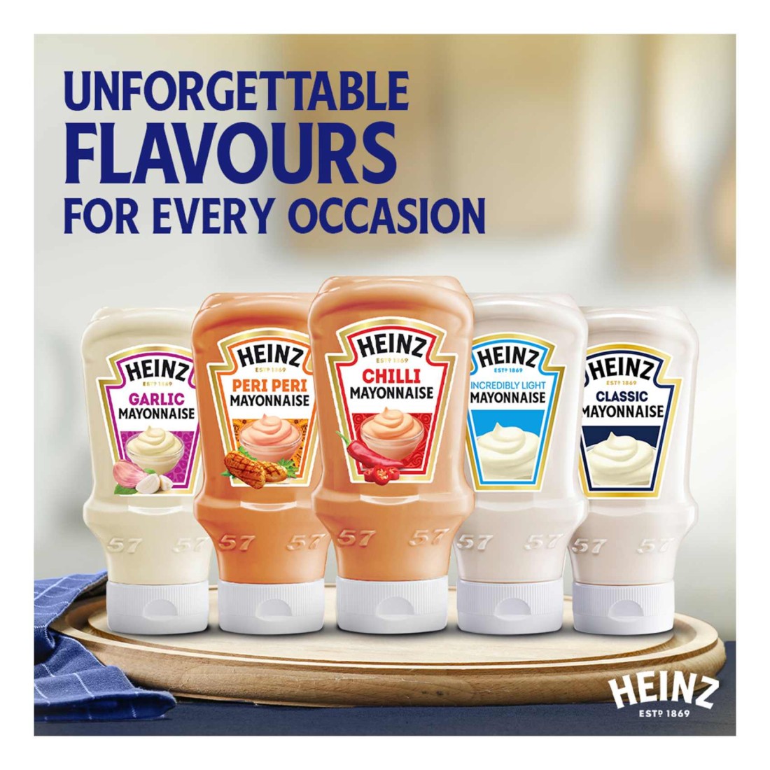 Heinz Mayonnaise Chilli Top Down Squeezy Bottle 225ml