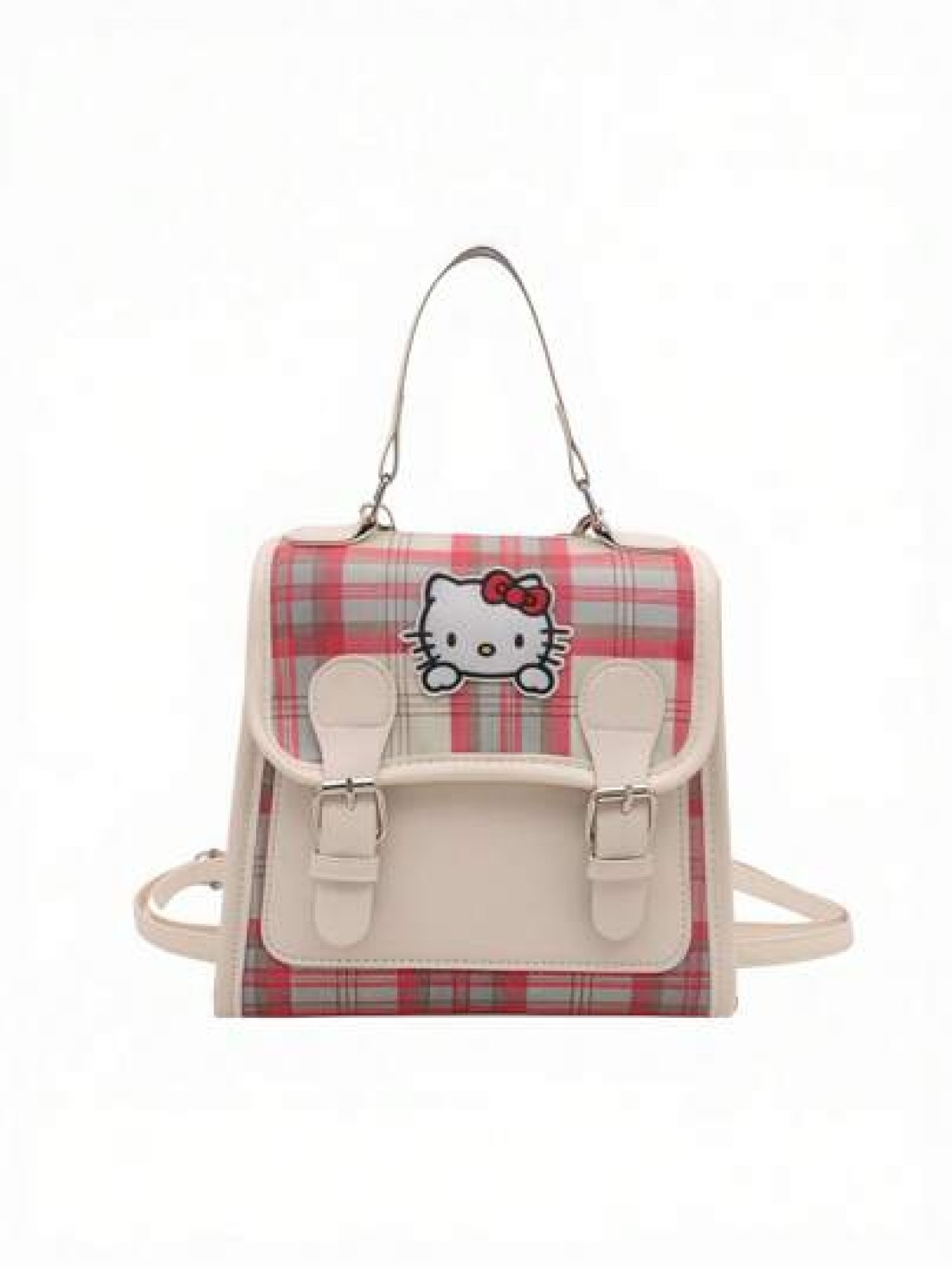 Sanrio 1pc Sanrio Cute Cartoon Anime KT Cat Bag Large Capacity Outdoor Storage Three Way Handbag Shoulder Bag Girls Bag Children s Bag Children s Backpack Suitable For Summer Travel Christmas Thanksgi