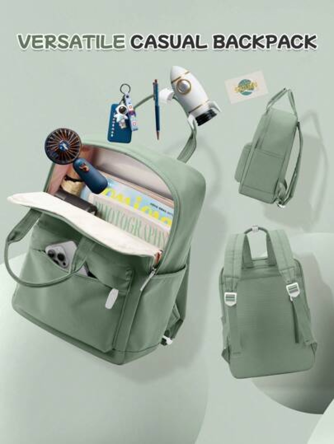 20L Simplicity School Backpack For Teenager Leisure Computer Backpack Fit 14inch Notebook 12 9inch Pad Carry On Backpack With Multi Pocket Lightweight Laptop Backpacks With Laptop Interlayer For Girl