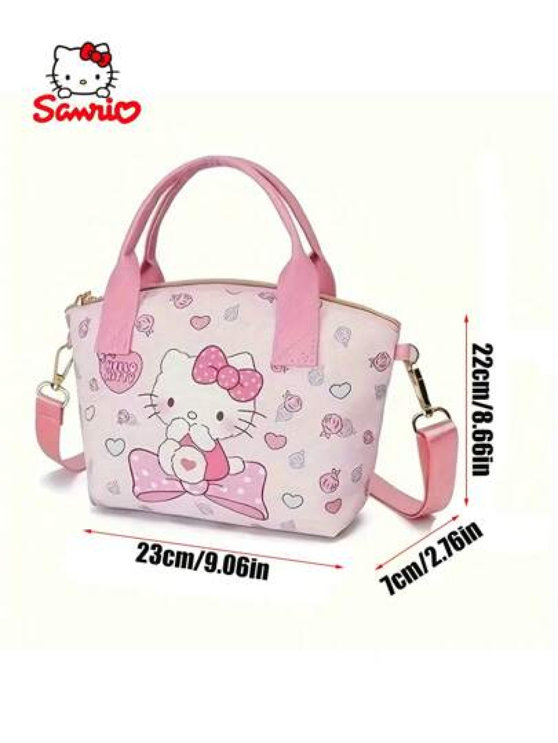 Sanrio قطعة واحدة حقيبة تسوق متعددة الإستخدامات اليابانية مع شخصيات هالو كيتي وكاريكاتير كيوت كينا مورول،حقيبة