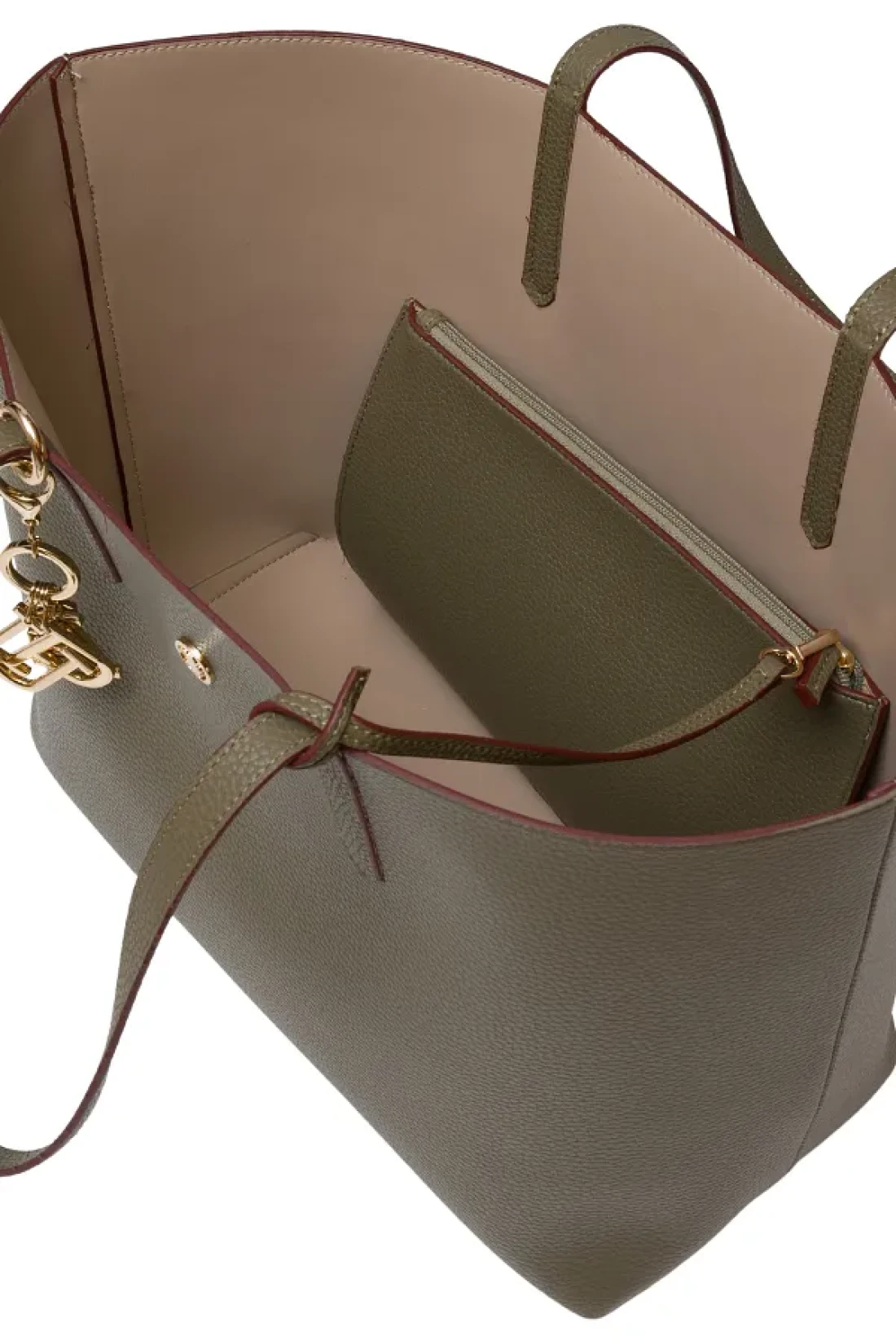 U.S. Polo Assn. حقيبة كتف نسائية كاكي Us25197
