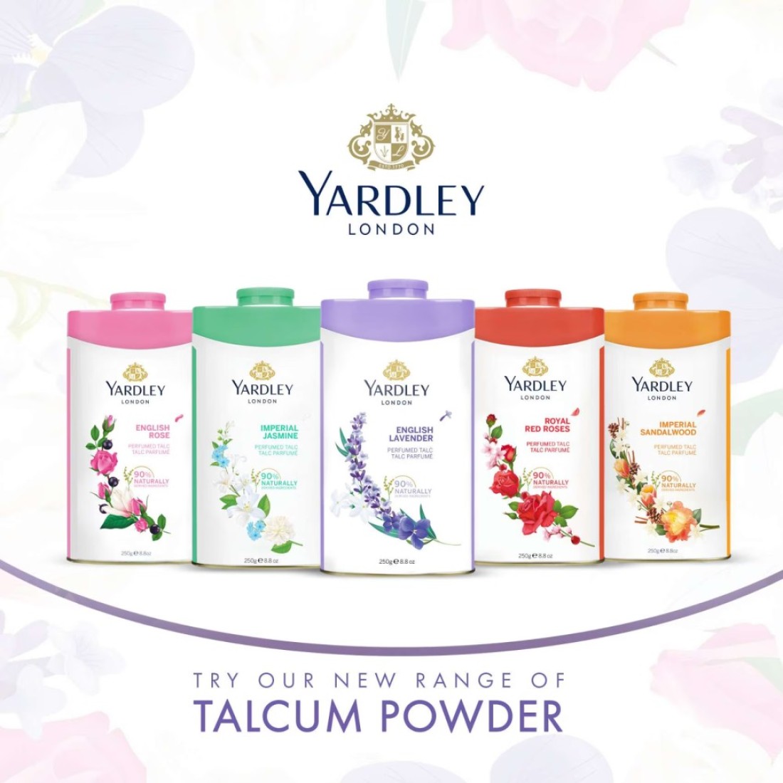 Yardley London English Lavender Perfumed Talc Powder 250g