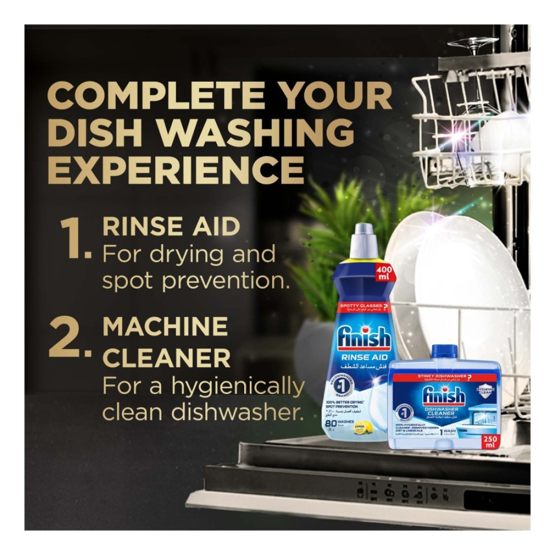 Finish Powerball Ultimate All-In-1 Dishwasher Lemon Sparkle 48 Tablets
