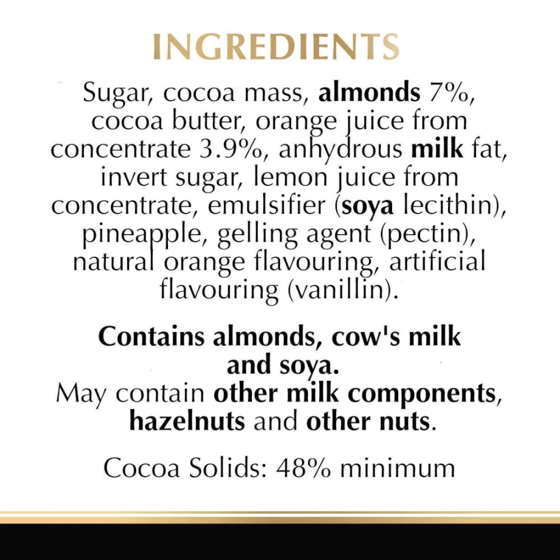 Lindt Excellence Orange Intense Dark Chocolate 100g