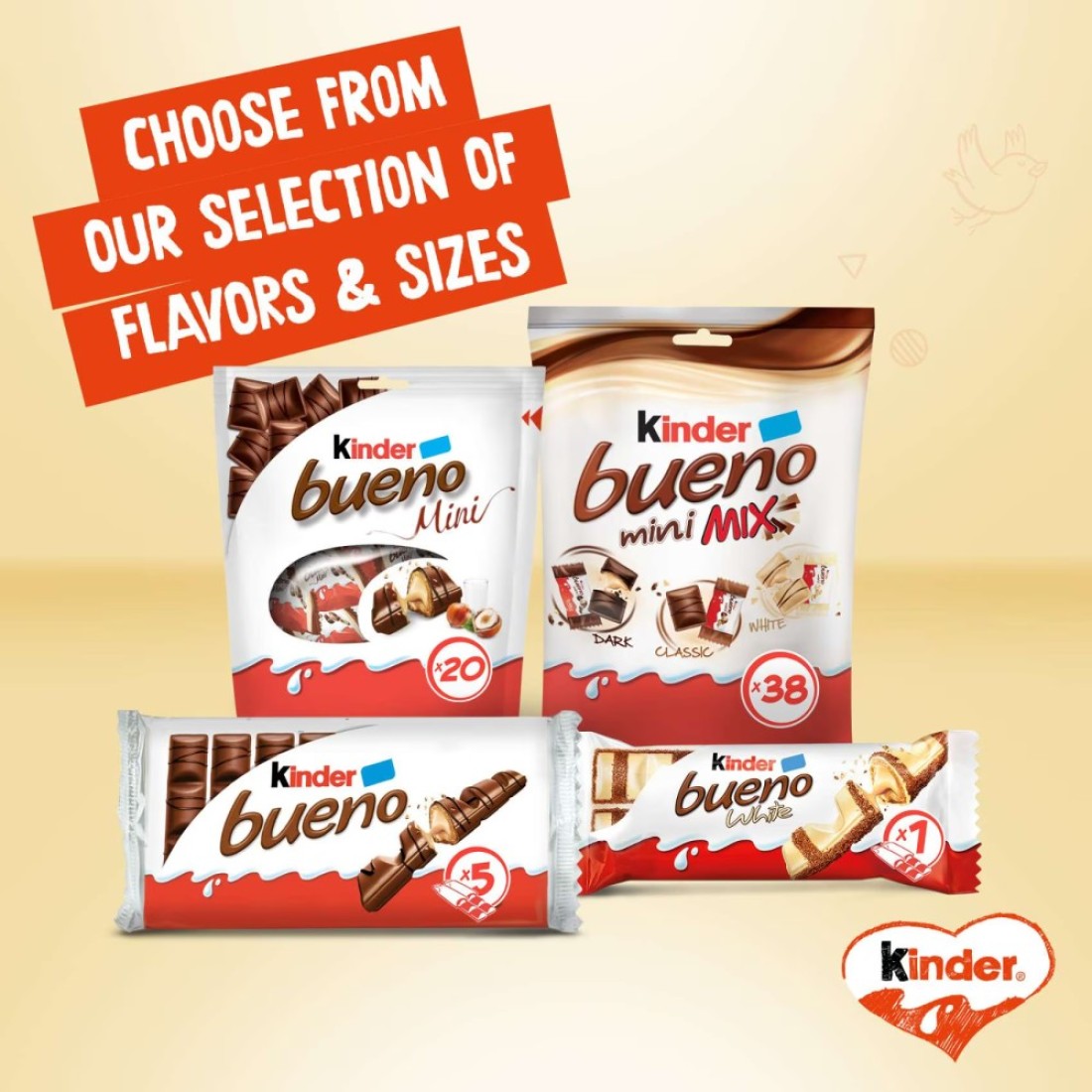 Kinder Bueno Milk Chocolate Bar Multi Pack of 5 10 Bars 215g