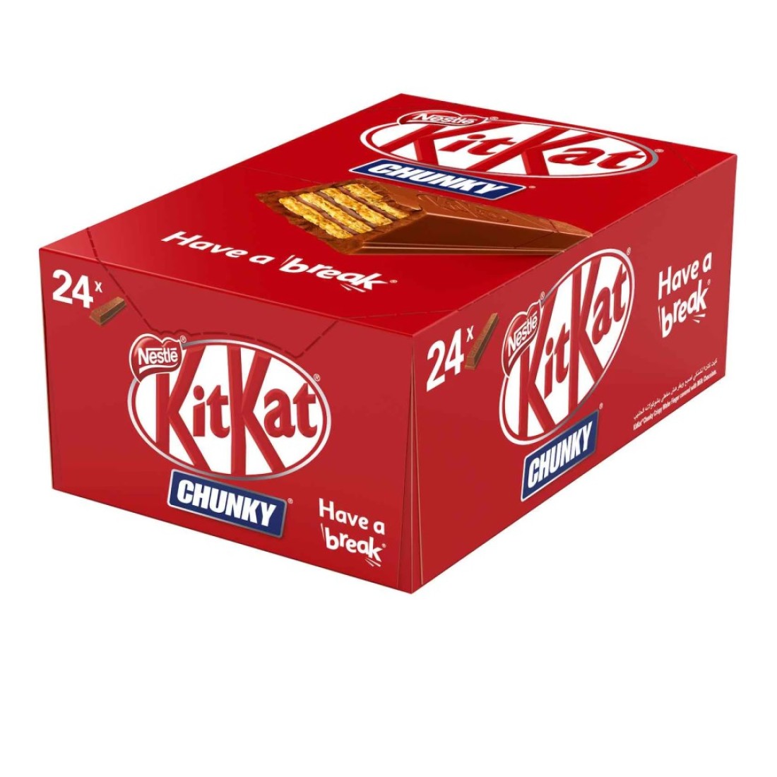 Nestle KitKat Chunky Chocolate Wafer Bar, 40g Pack of 24