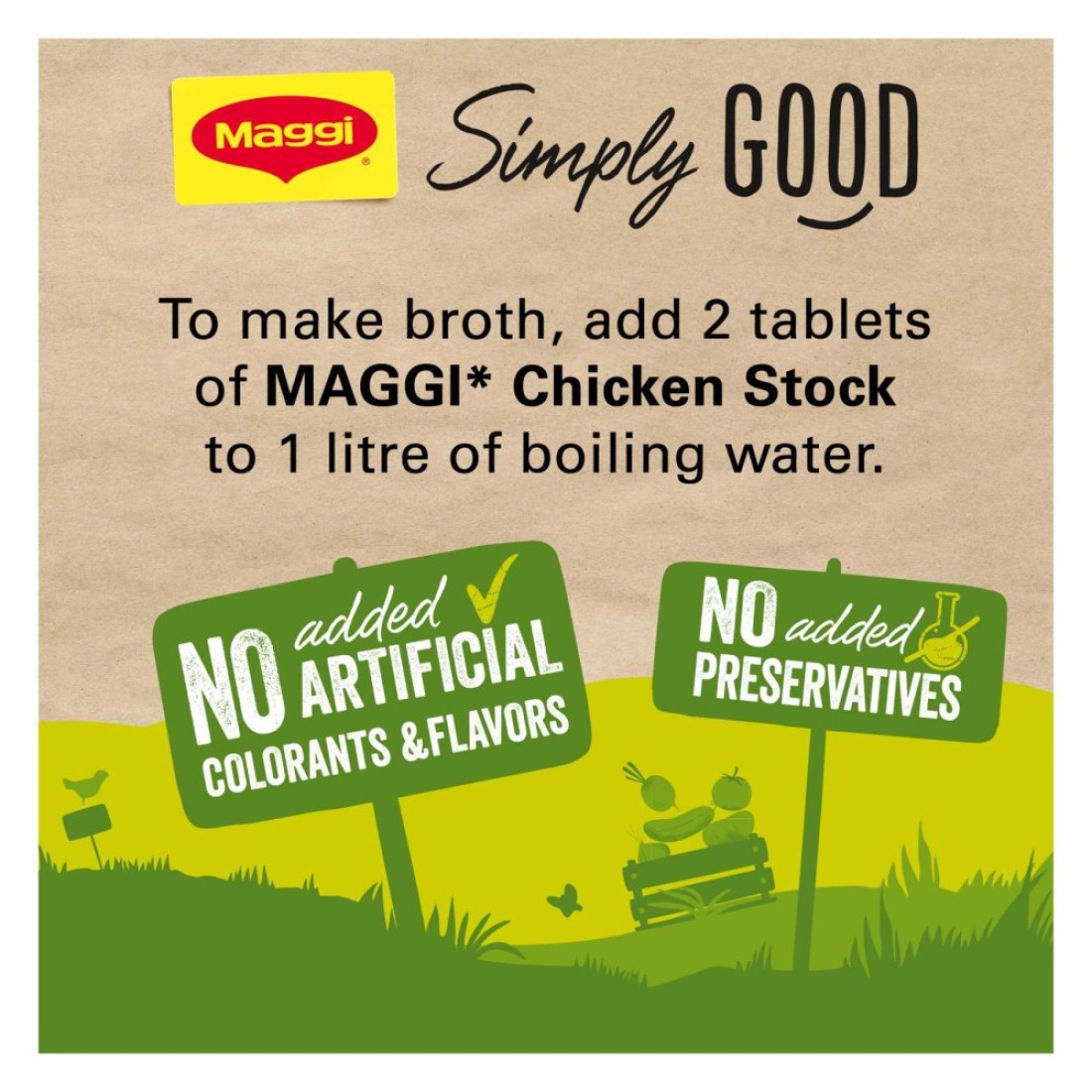 Nestle Maggi Chicken Stock 18g Pack of 28
