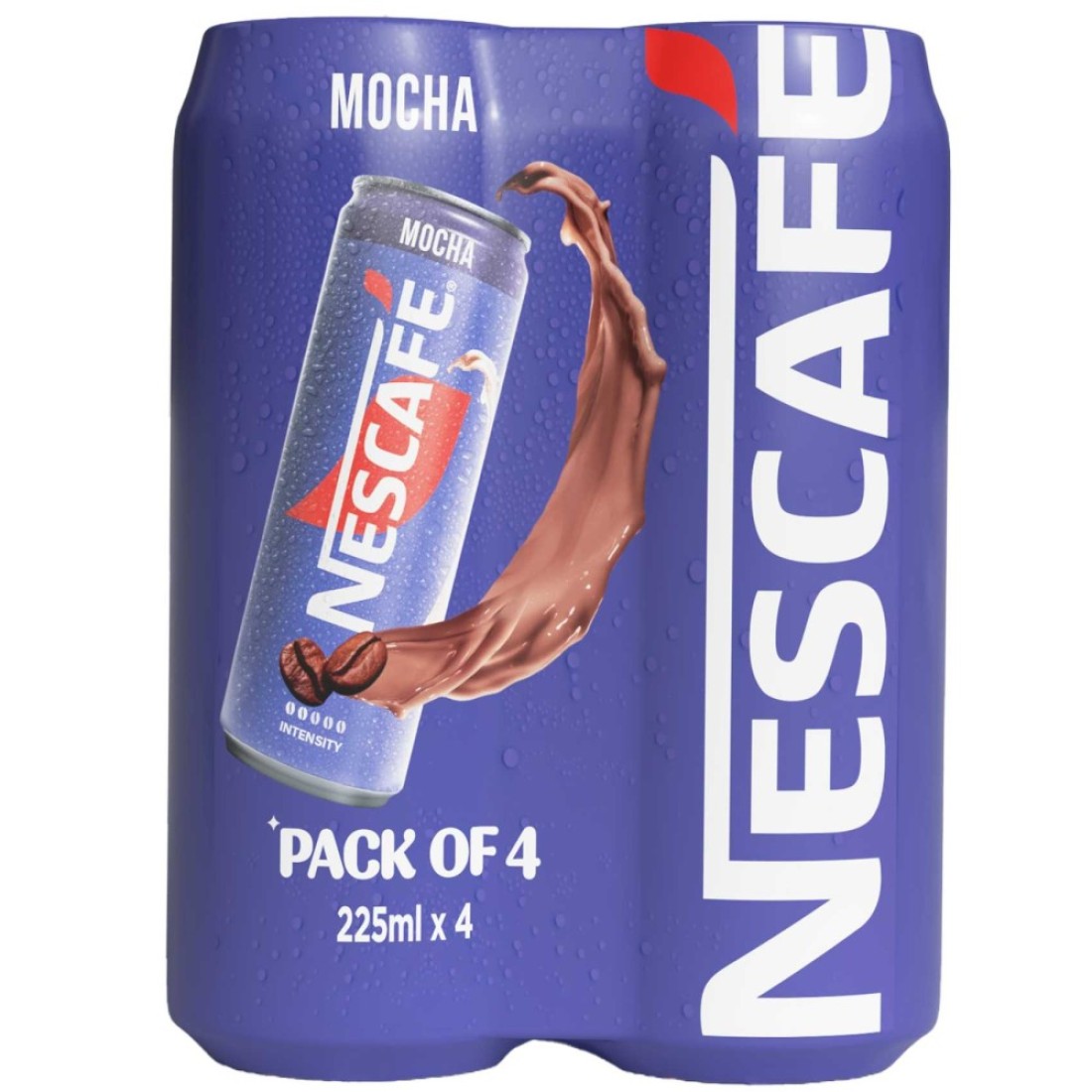 Nescafe Mocha Coffee Drink, 225ml Pack of 4