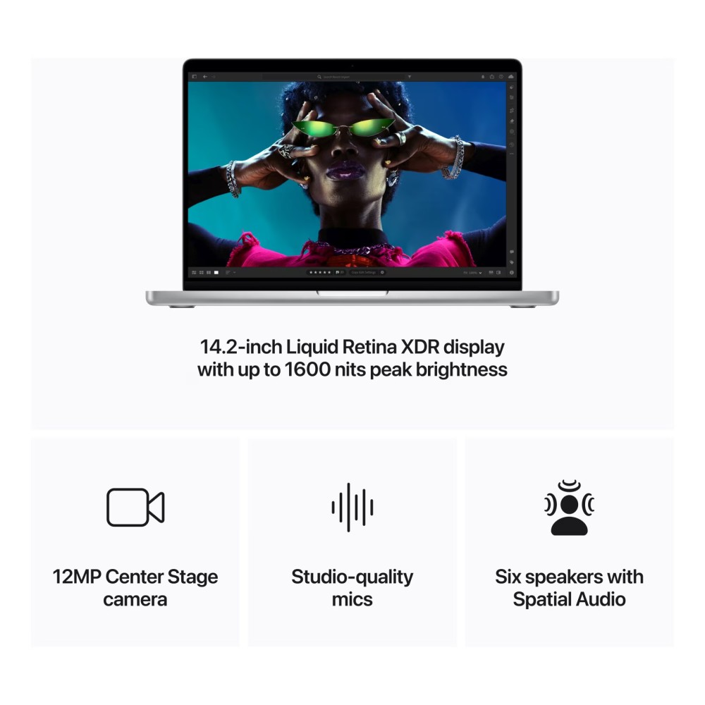 Apple MacBook Pro Laptop With 14-Inch Display Apple M4 Chip Processor 16GB RAM 512GB SSD Silver