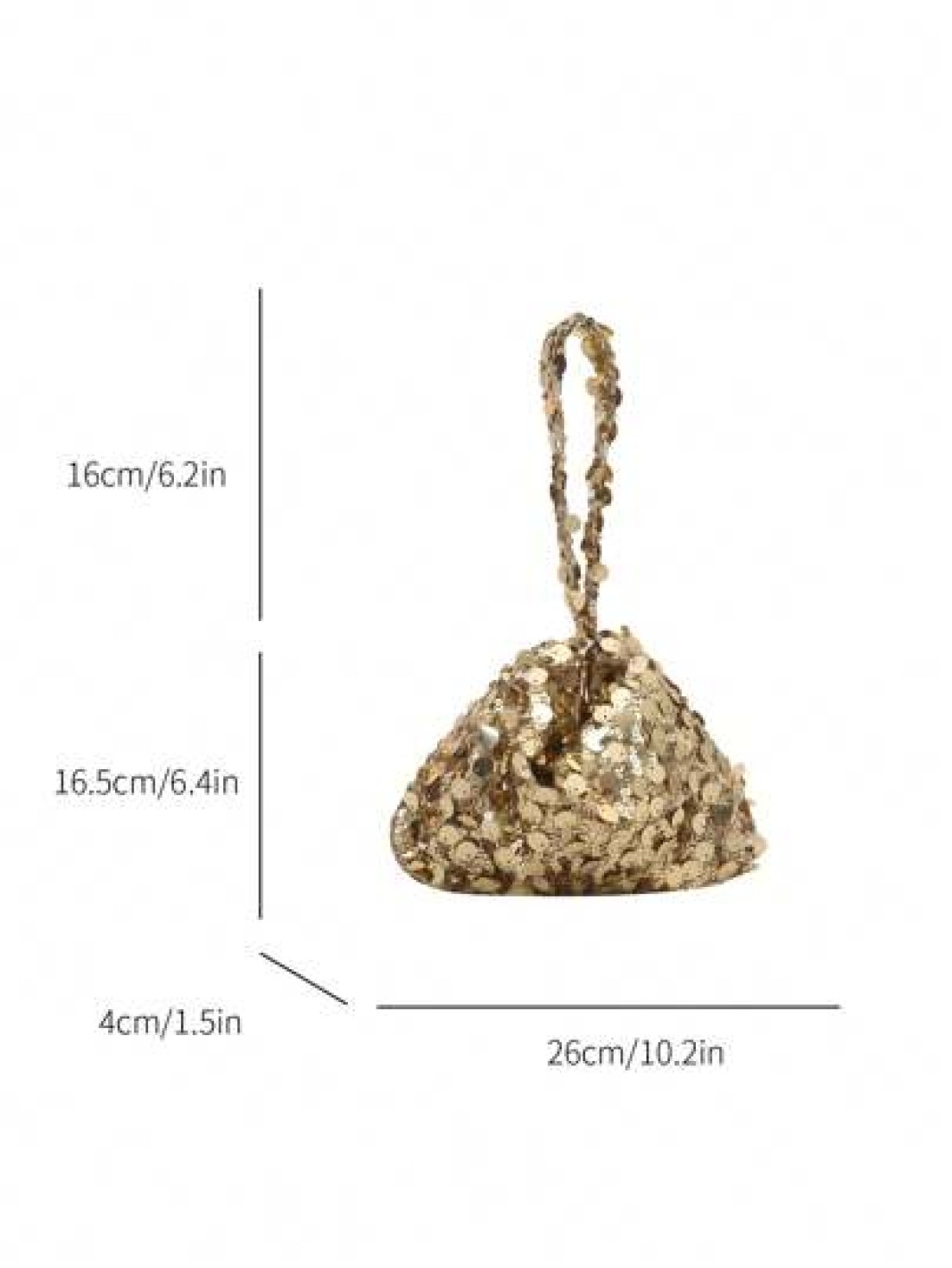 1pc Zippered Closure Sparkly Wristlet Bag Multicolor Sequin Design Europe US Style Creative Personality Cell Phone Shoulder Crossbody Bag Suitable For Party Gala Date Night For Women