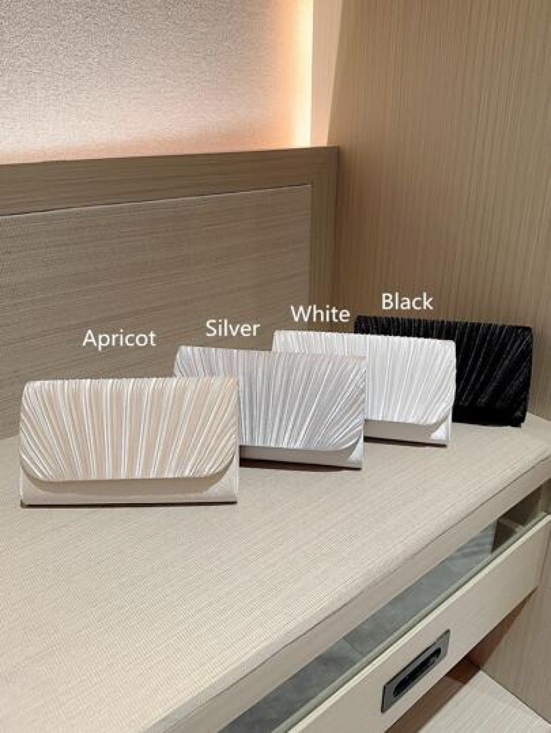 Moonlit EveBag Glitter Bling Shiny Glamorous Elegant Exquisite Mini Pleated Flap Design Evening Bag Dinner Bag For Party Girl Woman For Female Perfect For Party Wedding Prom Dinner Banquet For Best Gi
