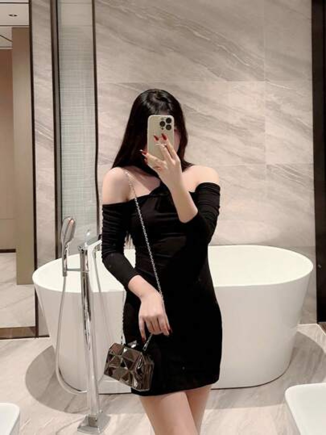 Moonlit EveBag 1pc Fashionable Metal Hardware Unique Shaped Evening Clutch Bag Party Bag Wedding Bag Chain Bag Formal Dress Bag Bride s Bag