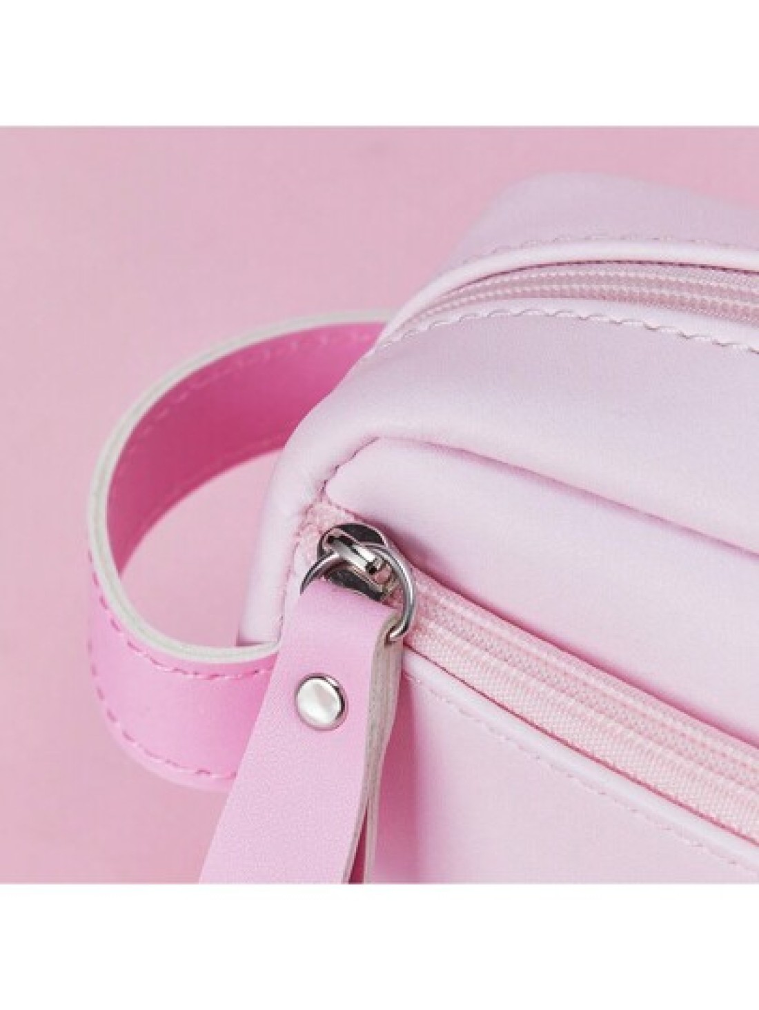 1PC Disney School Pink PU Leather Zipper Gift Bag Makeup Bag Cute Cartoon Printed Pattern Pen Bag Storage Bag Pencil Case Lotso Marie Cat Minnie Dumbo Donald Duck Stitch Birthday Gift Holiday Gift Stu