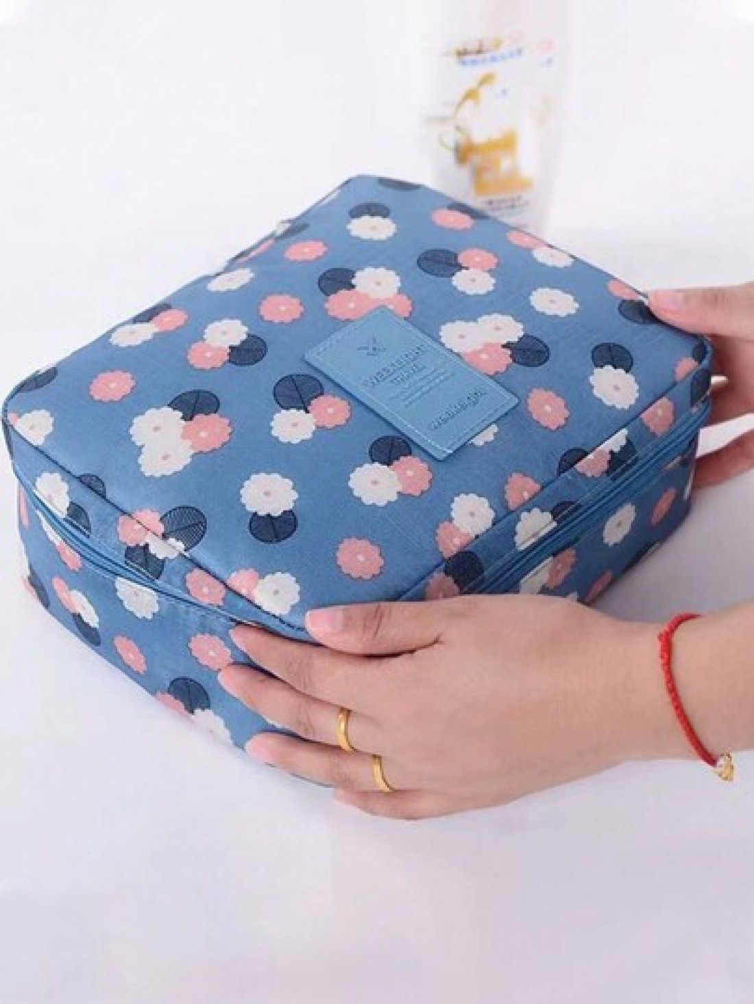 1pc Cosmetic Bag Set Toiletry Organizer Bag Travel Makeup Bag Lightweight Travel Essential Jewelry Organizer Lip Gloss Organizer Nail Polish Organizer Cosmetic Storage OrganizerSummer Travel Vacation