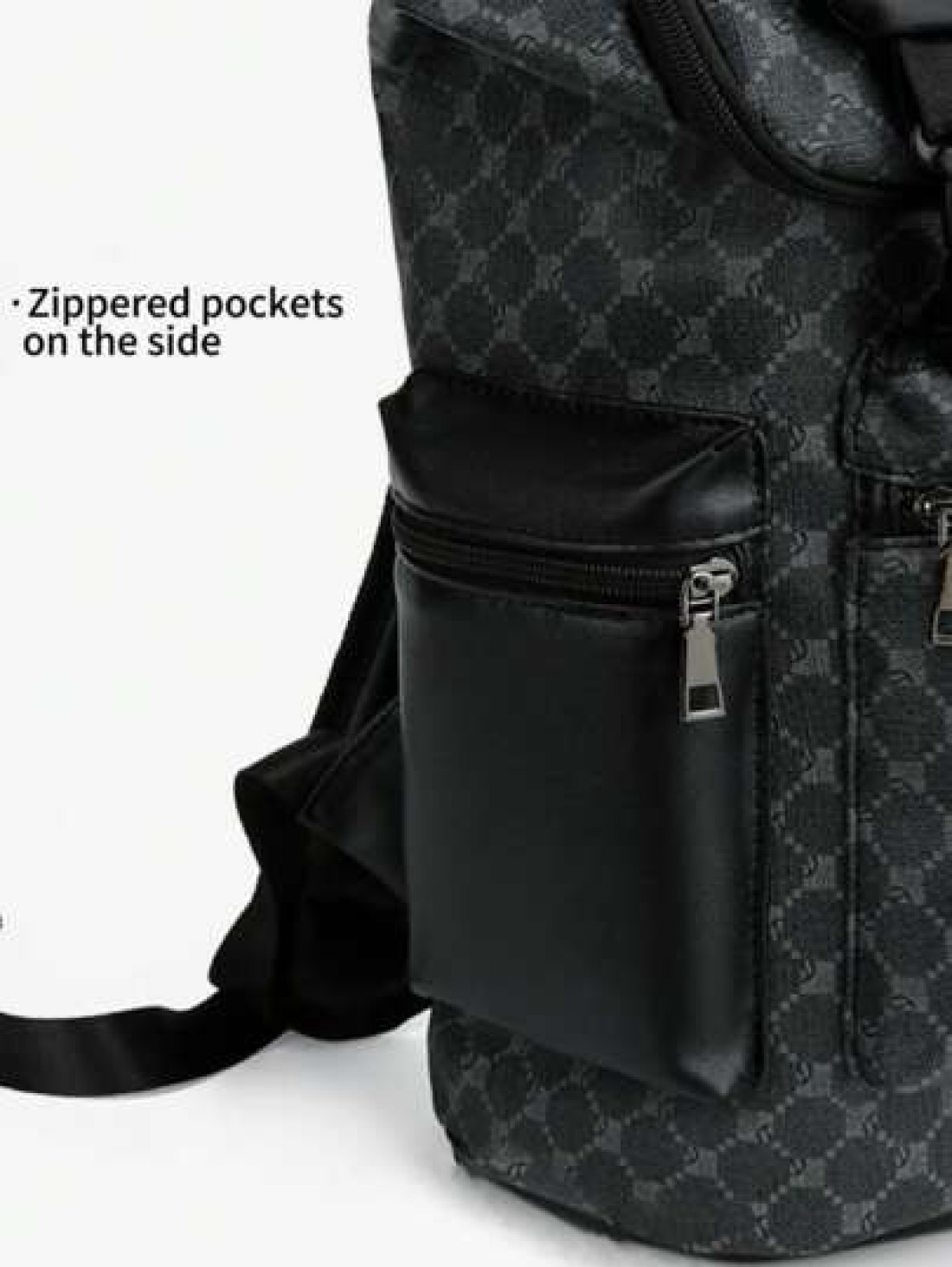Men s Black Floral Flap Backpack Large Capacity Business Commuter Computer Bag Multi Pocket For Outdoor Activities Camping Gym Yoga Biking Perfect Gift For Men Essential For Students Backpack For Trav