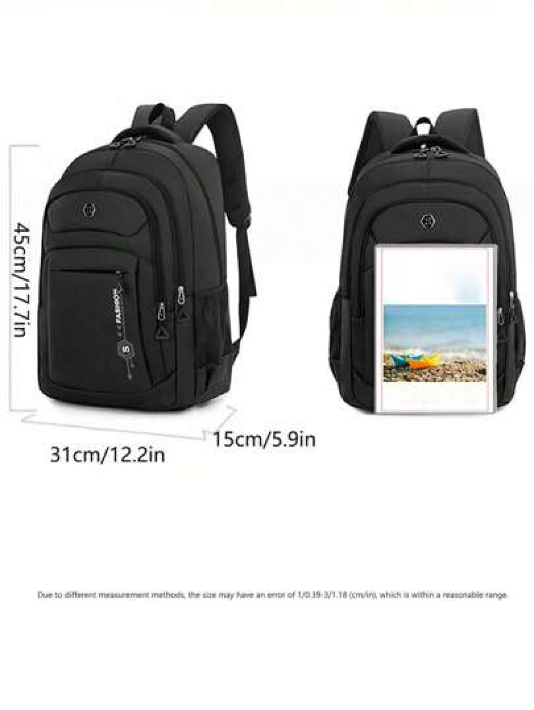 1pc Travel Business Laptop Backpack For 15 6 Inch PC Casual Sport Style Nylon Backpack For Men Large Student Bag Lightweight Multi Function Travel Bag Easy Storage Day Bag Stylish Business Travel Bag