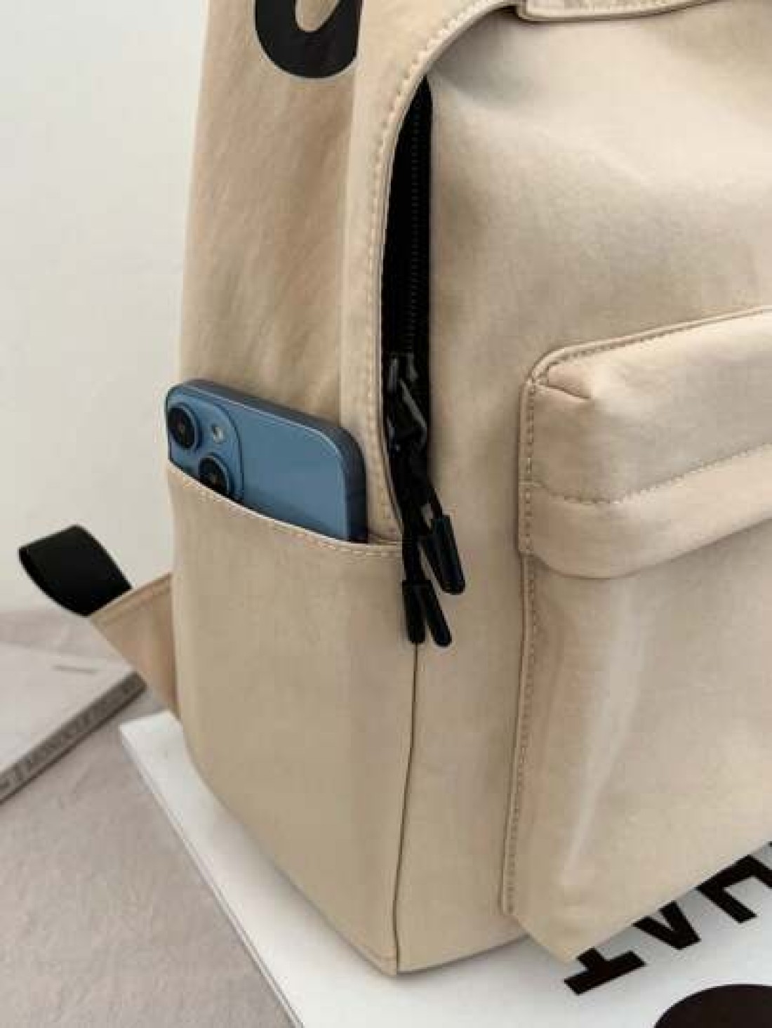 Men s Casual Backpack With Large Capacity Letter Print Minimalist Design Lightweight Versatile Suitable For Students And Commuting Unisex