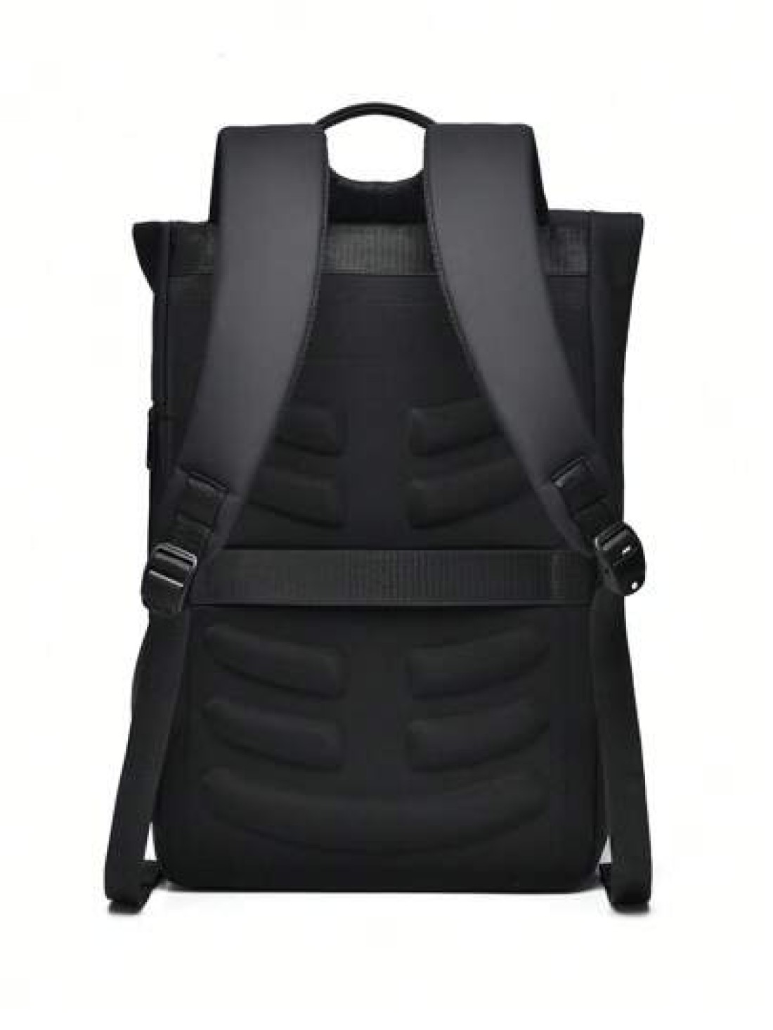 peach tree Large Capacity Business Backpack Travel Backpack School Backpack Laptop Backpack PU Leather Streamlined Fashion Suitable For Back To School And Travel Black Outdoor Multi Function Leisure B