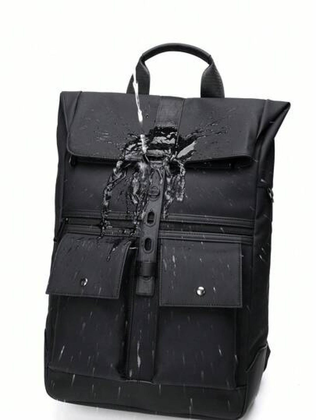 peach tree Multifunctional Large Capacity Business Travel Backpack Versatile School Laptop Backpack PU Leather Minimalist Style Unisex Backpack Suitable For Back To School Travel Hiking Outdoor Activi