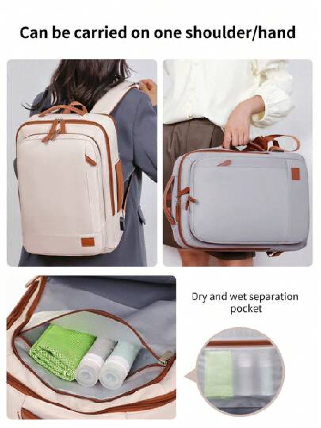 Myco Carry On Travel Backpack For Men Flight Approved 40L Personal Item Backpack With 3 Packing Cubes Travel Book Bag For Weekender College Office Christmas Gifts Winter Christmas Bag Travel Bag Schoo