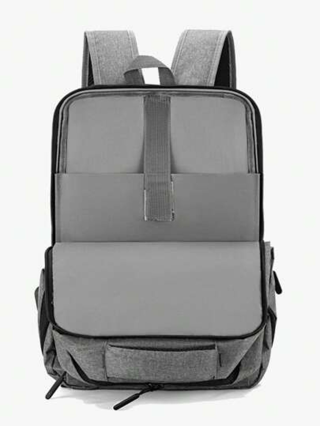 New Fashionable Simple Solid Color Large Capacity Backpack For Business Travel Luggage Bag Short Distance Multi Pocket Business Computer Bag Commuter Backpack Unisex