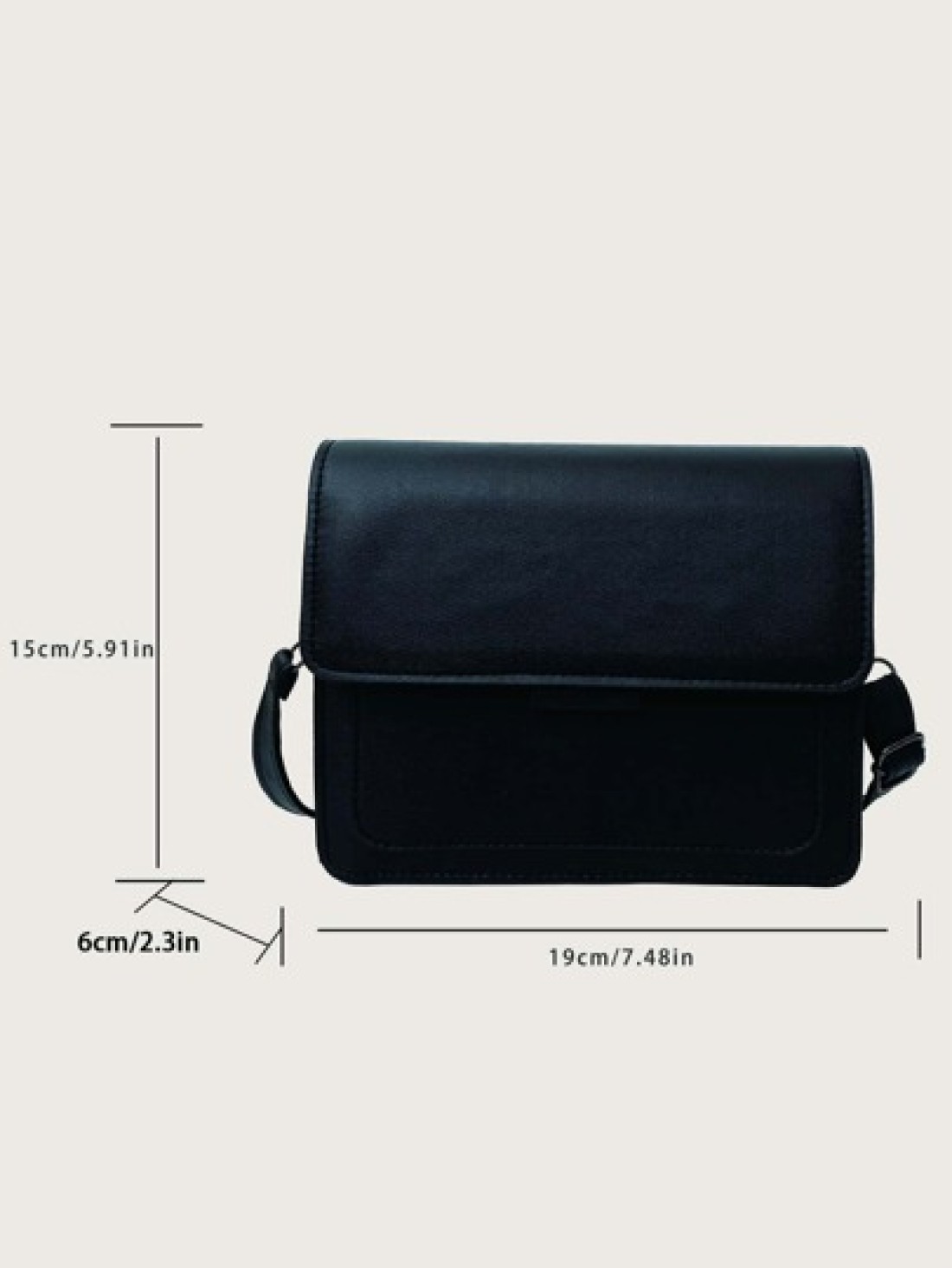 1pc Magnetic Closure Square PU Leather Mini Crossbody Bag Fashion Versatile Casual Design Suitable For Men Adjustable Strap Daily Use Travel Hip Bag Purse Christmas Holiday Thanksgiving Gifts Tote Bag