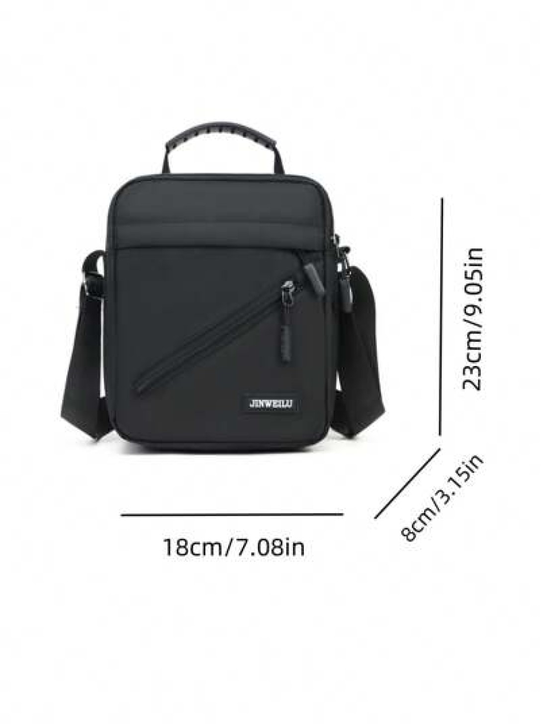 Fashion Large Capacity Men Shoulder Bag Travel Small Square Bag