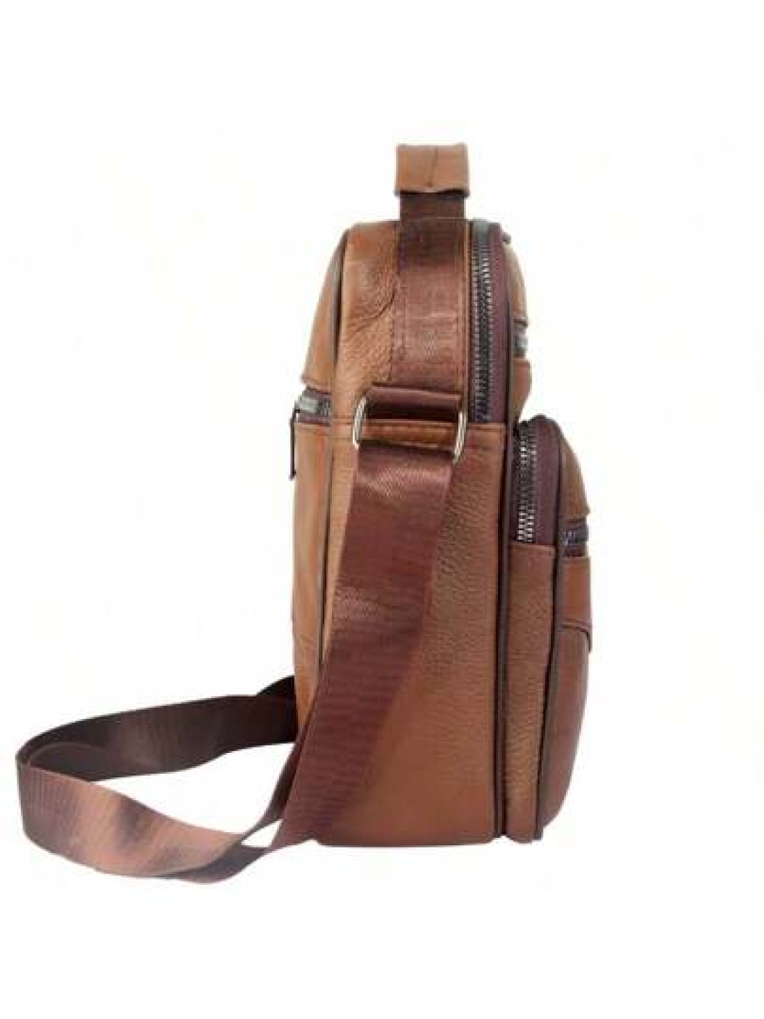 Top Grain Leather New Business Men s Messenger Bag Multi Layer High Capacity Lightweight Suitable For Commuting Travel Shopping Soft Texture Wear Resistant Waterproof