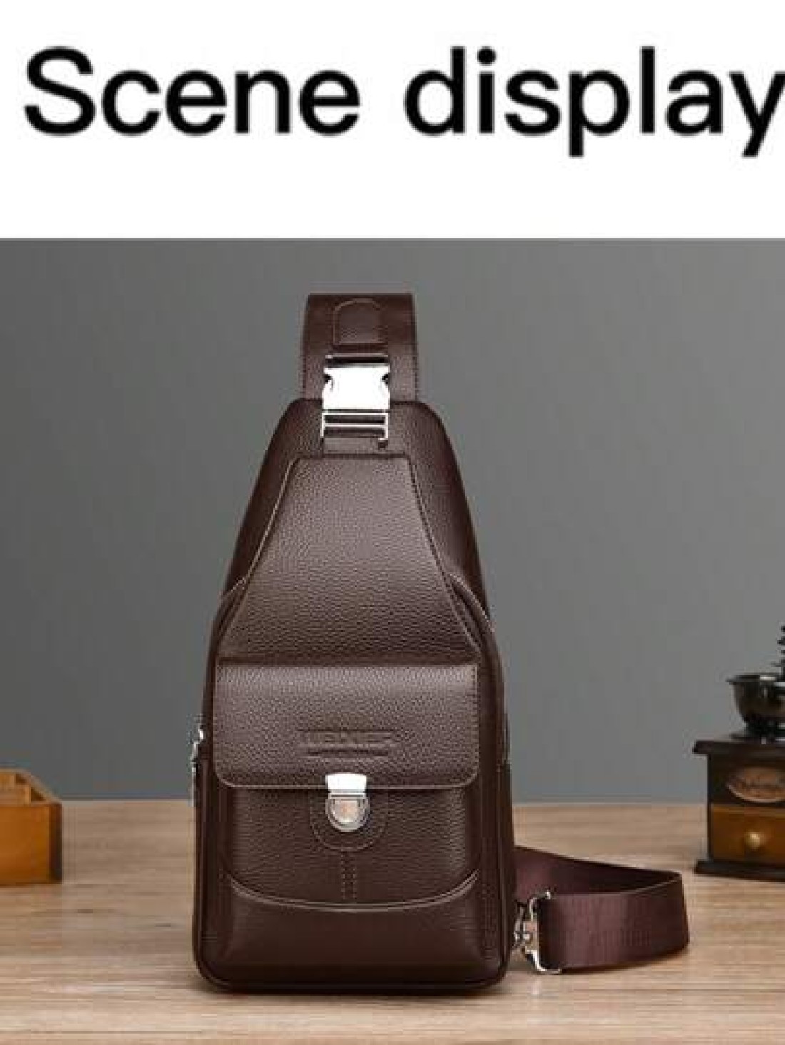 WEIXIER WEIXIER Unisex Shoulder Bag Waist Pack Messenger Bag Women s Crossbody Bag Chest Bag Handbag PU Material Multi Pocket Adjustable Detachable Strap Casual Commuter Bag Business Bag Suitable For