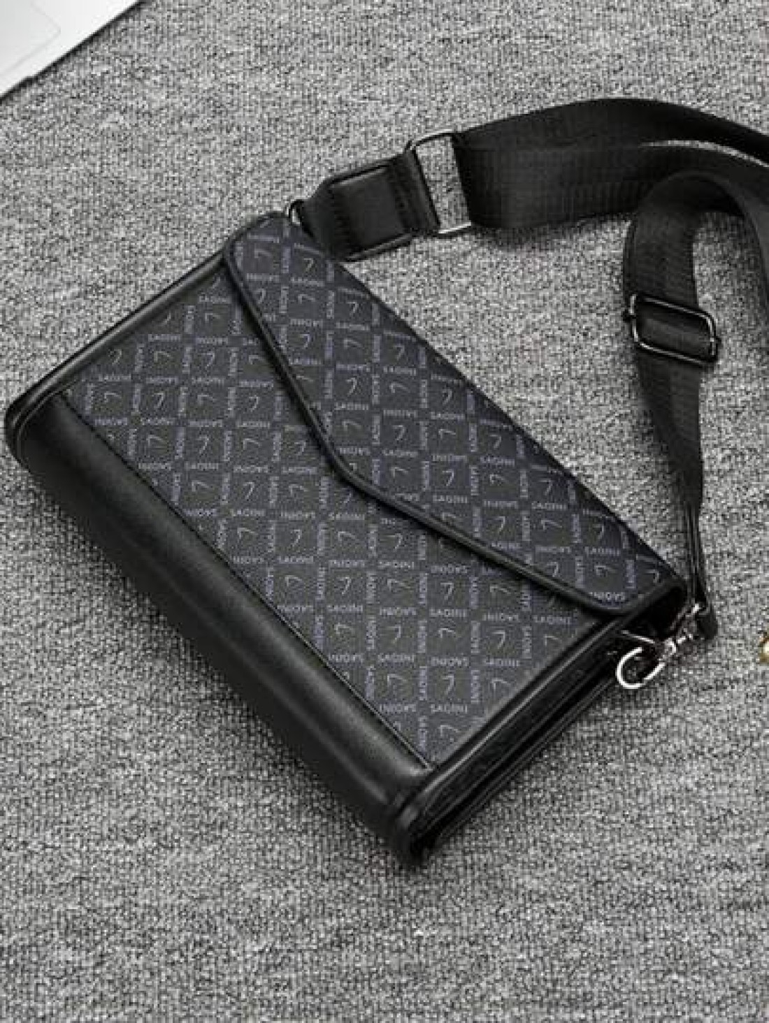 Men s Classic Square Box Crossbody Bag Business Shoulder Bag Sling Bag Small Messenger Bag Fit Underclassmen Father s Day Gift Valentine s Day Gift Travelling Commuting