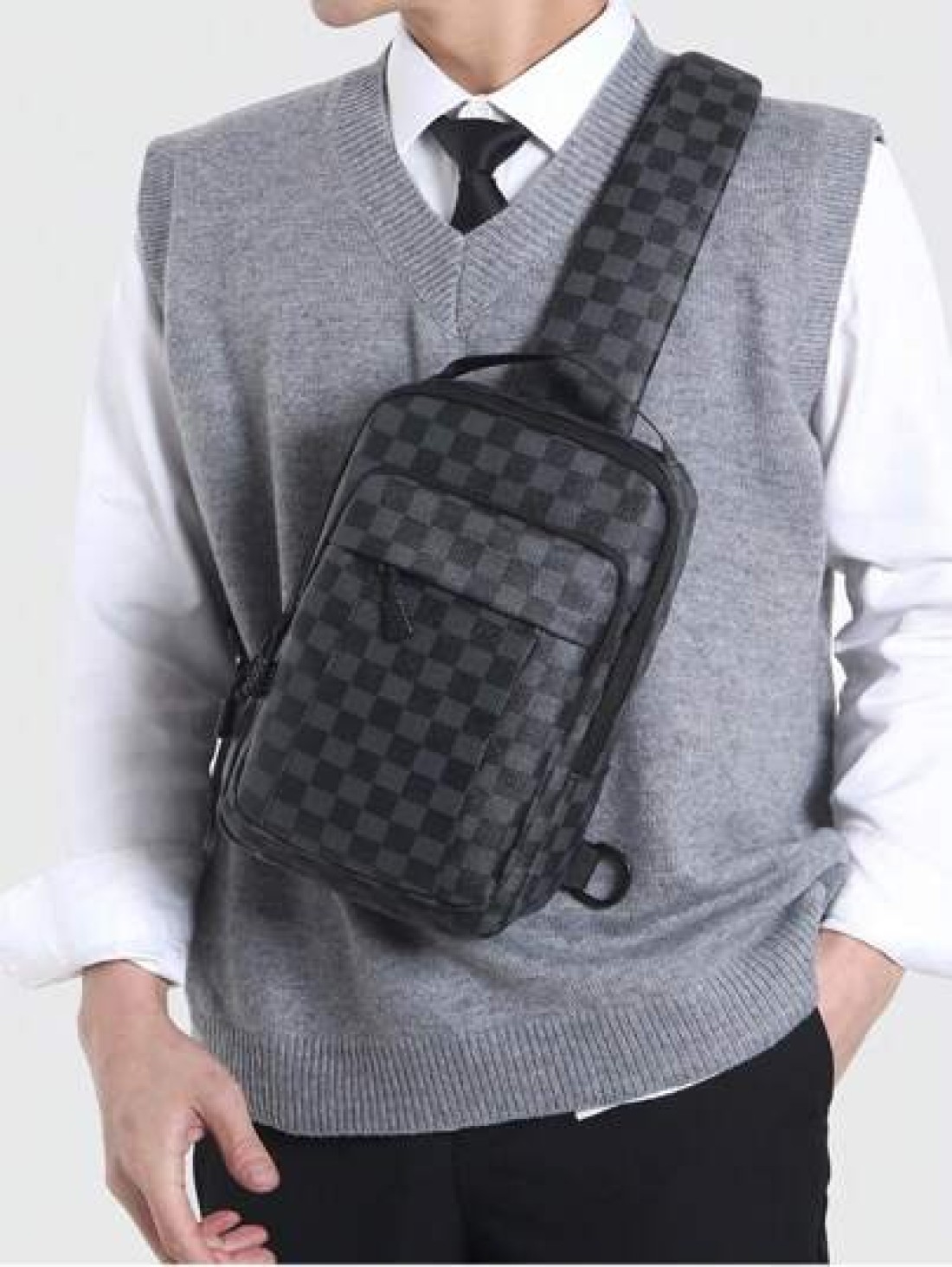 1pc Men s Satchel Bag Fashion Casual Messenger Bag Shoulder Bag Square Small Crossbody Bag Pu Leather Waterproof Multi Functional Casual Casual Business College Boy Bag Sport Casual Postman Boy To His