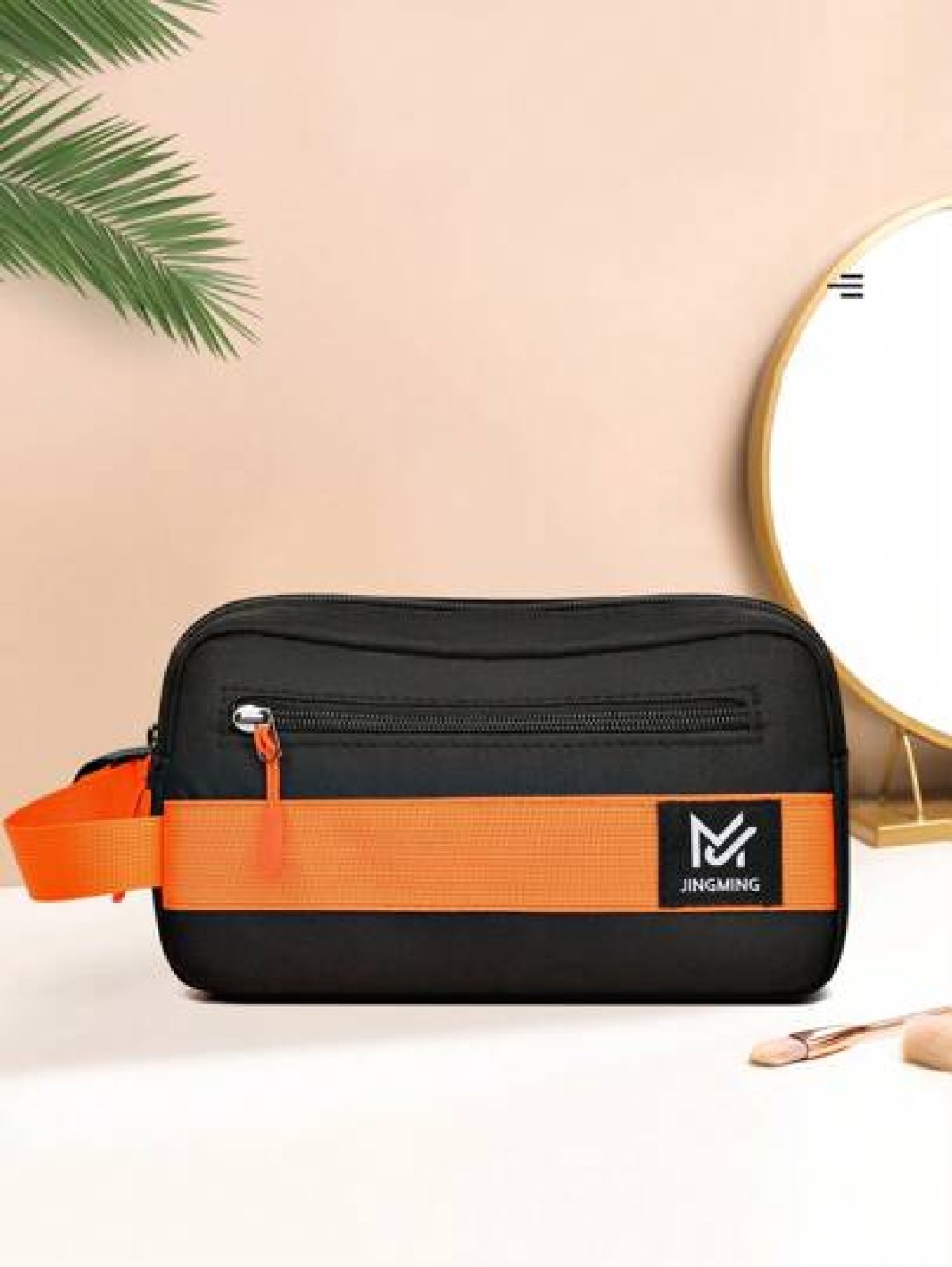 peach tree Men s Clutch Hand Wrist Bag Pillow Bag Wrist Bag Wallet Crossbody Bag 2 In 1 Neutral Business Storage Bag Suitable For Business Trip Toiletries Storage Handbag Wrist Bag Gift For Men Valent