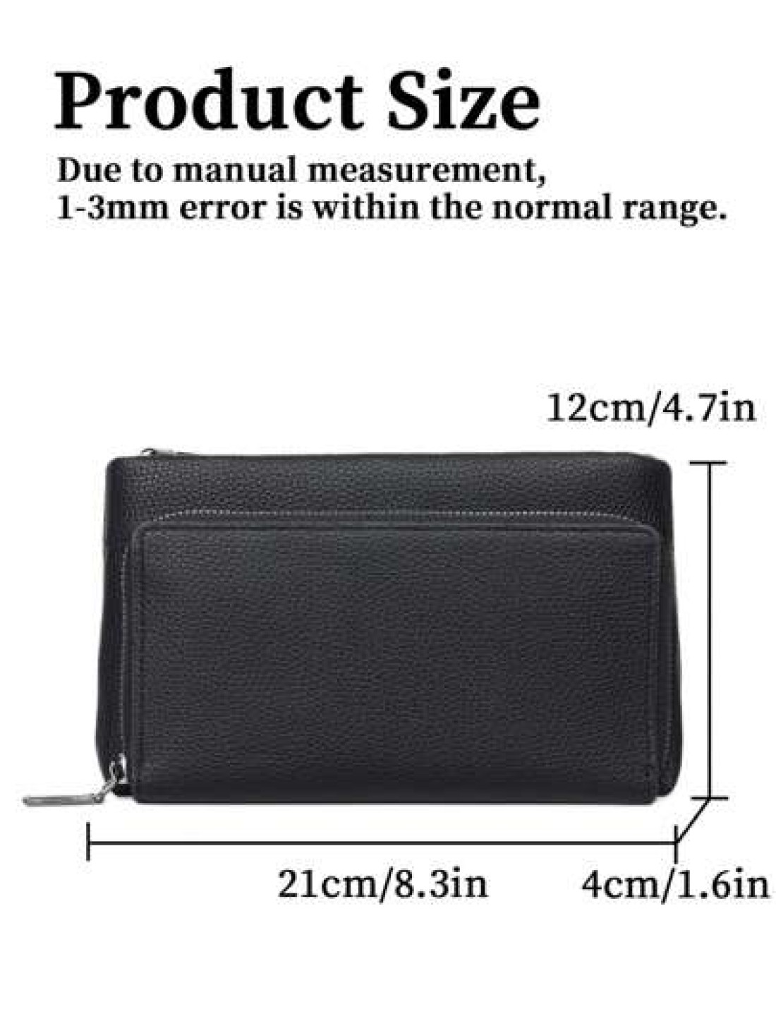 HOVI S Classic Solid Color Retro Clutch Bag Simple Business Large Capacity Lightweight Waterproof Daily Commuting Mobile Phone Bag Man Bag Students Travel Winter Holiday Wash Bag Old Money Multi Card