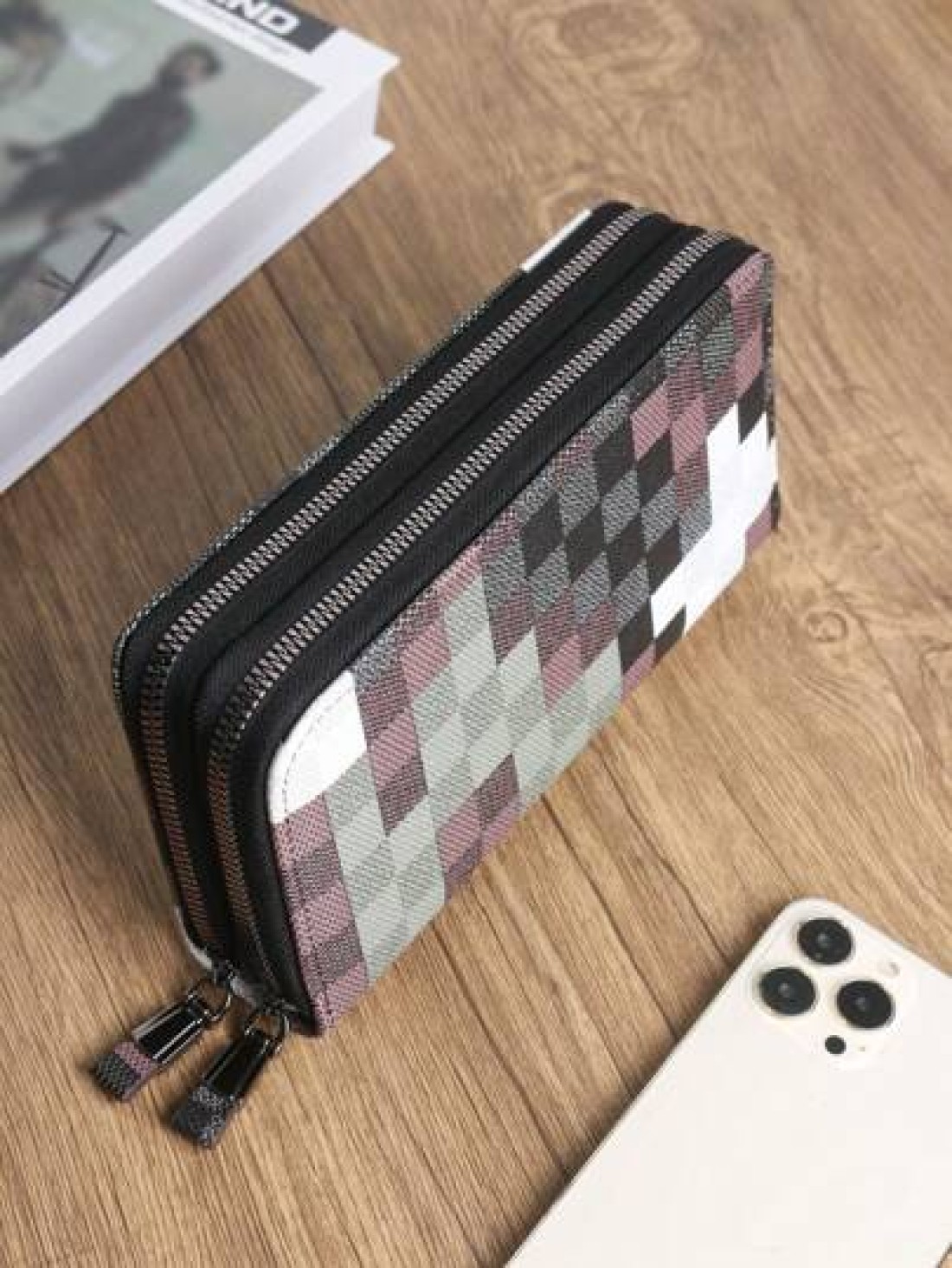 HOVI S Long Zip Wallet Simple Fashionable Multi Functional Business Clutch Purse With Multiple Card Slots Suitable For Men And Women
