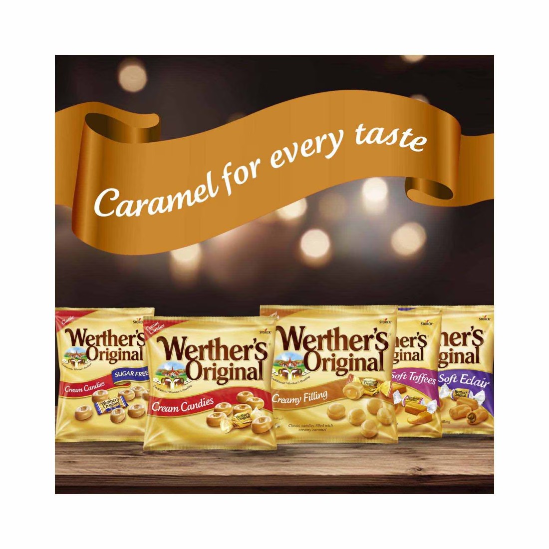 Storck Werther&#39;s Original Soft Cream Caramel Toffees, 600g
