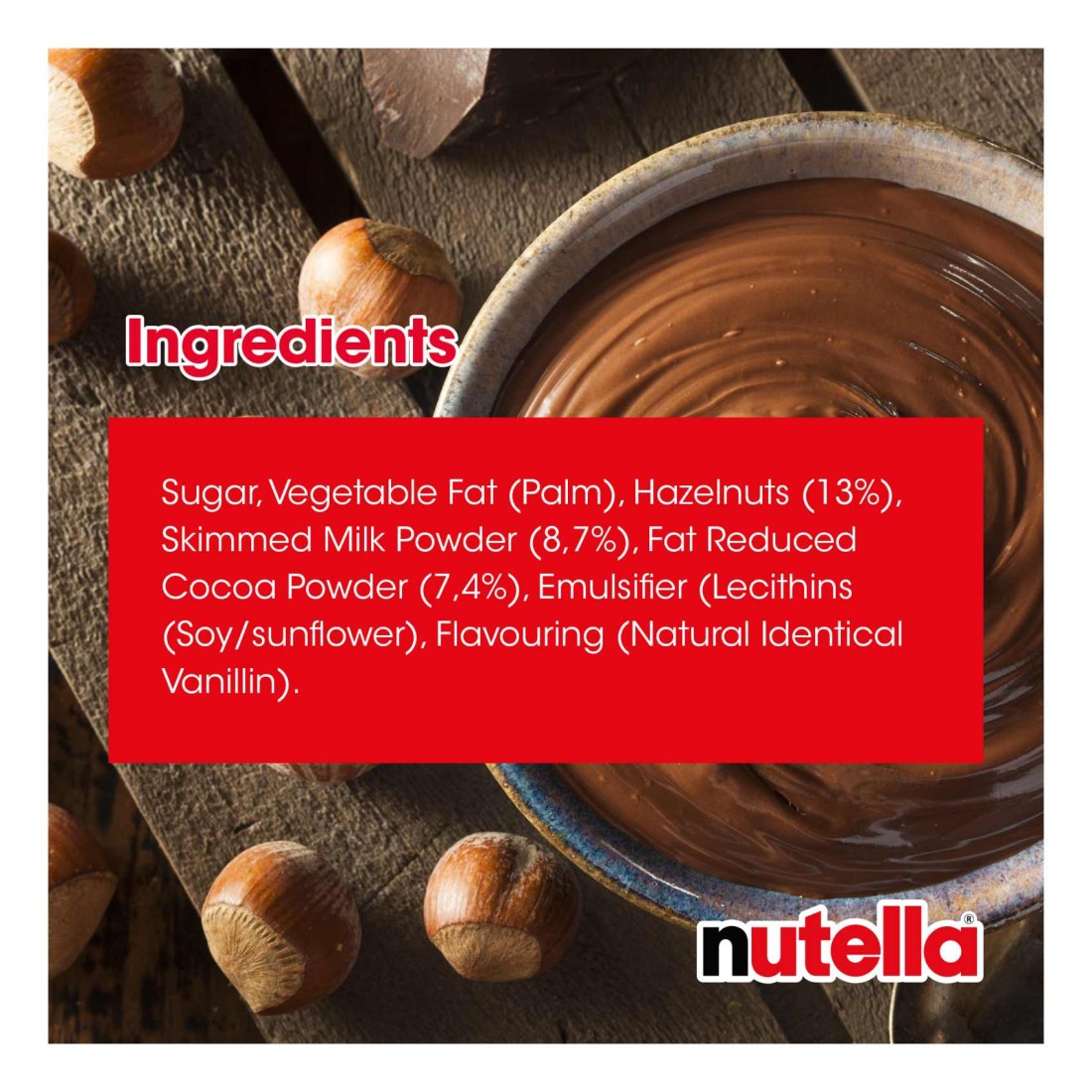 Nutella Hazelnut Chocolate Breakfast Spread Jar 400g