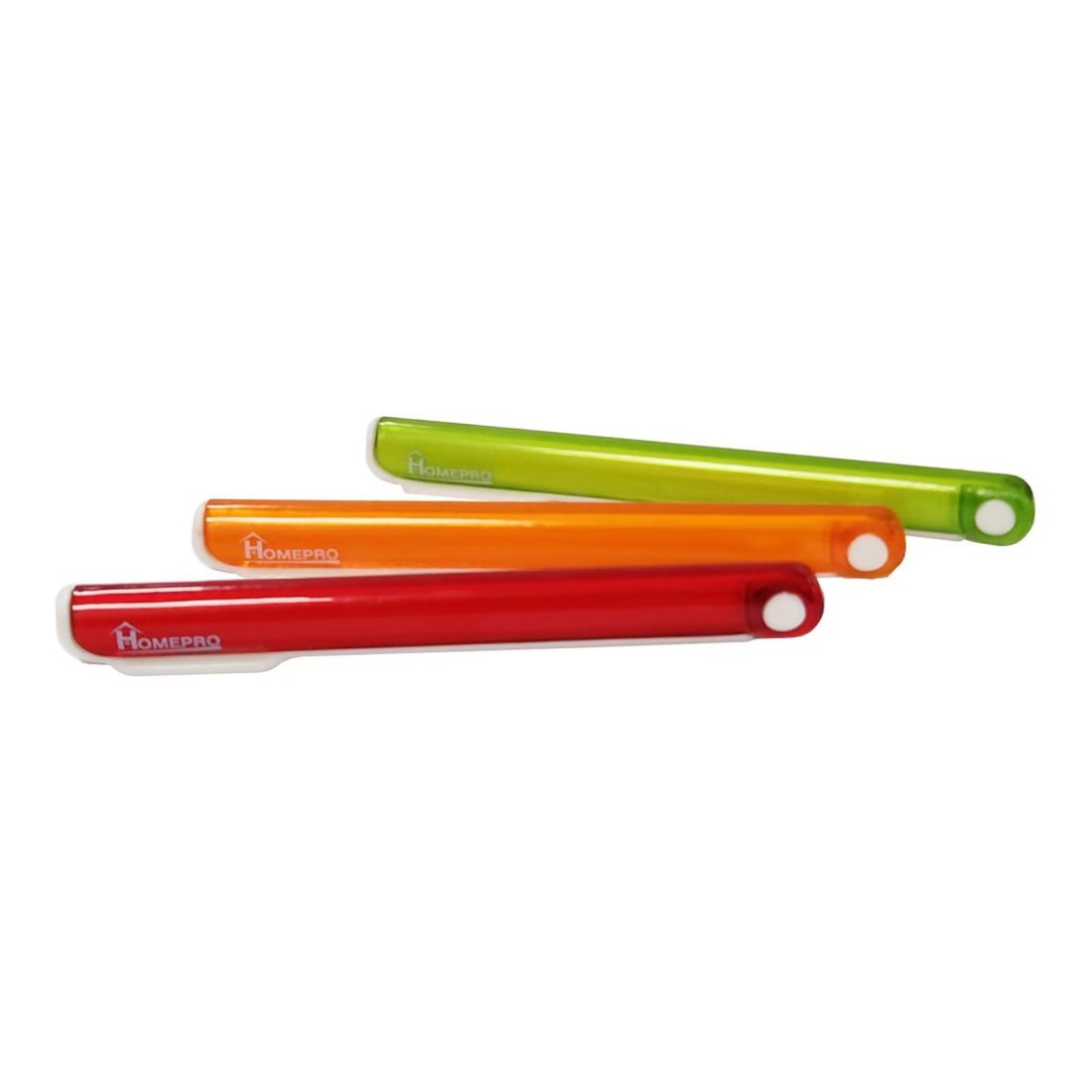 Home Pro Bag Clips Multicolour 15.5x1.7x1cm 3 PCS