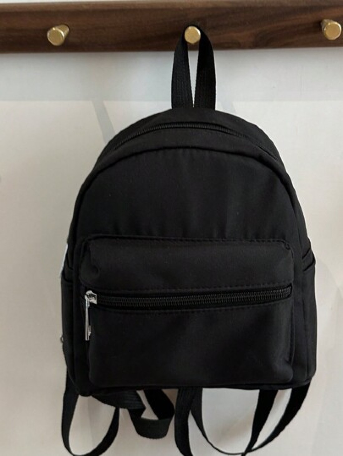 1pc Multi Function Mini Student Backpack Cute Striped Texture Commuter Bag With Multiple Pockets And Comfortable Shoulder Straps