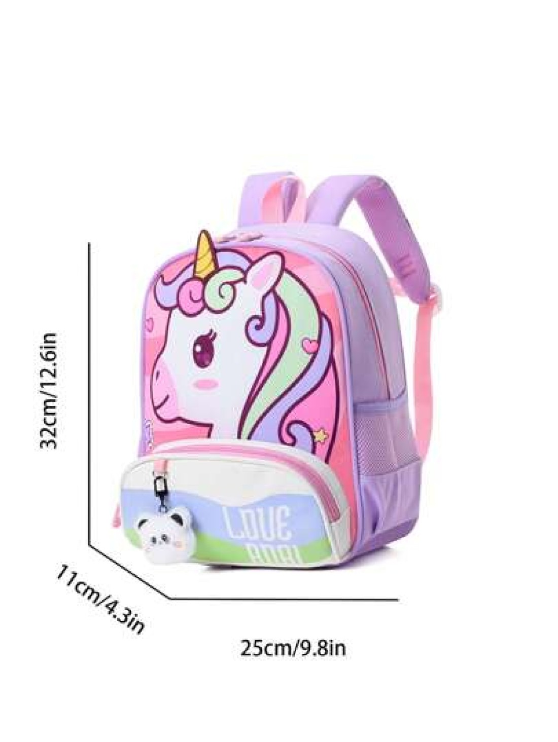 Cartoon Unicorn Kids Backpack Fashion Versatile School Bag Bookbag For Little Girls