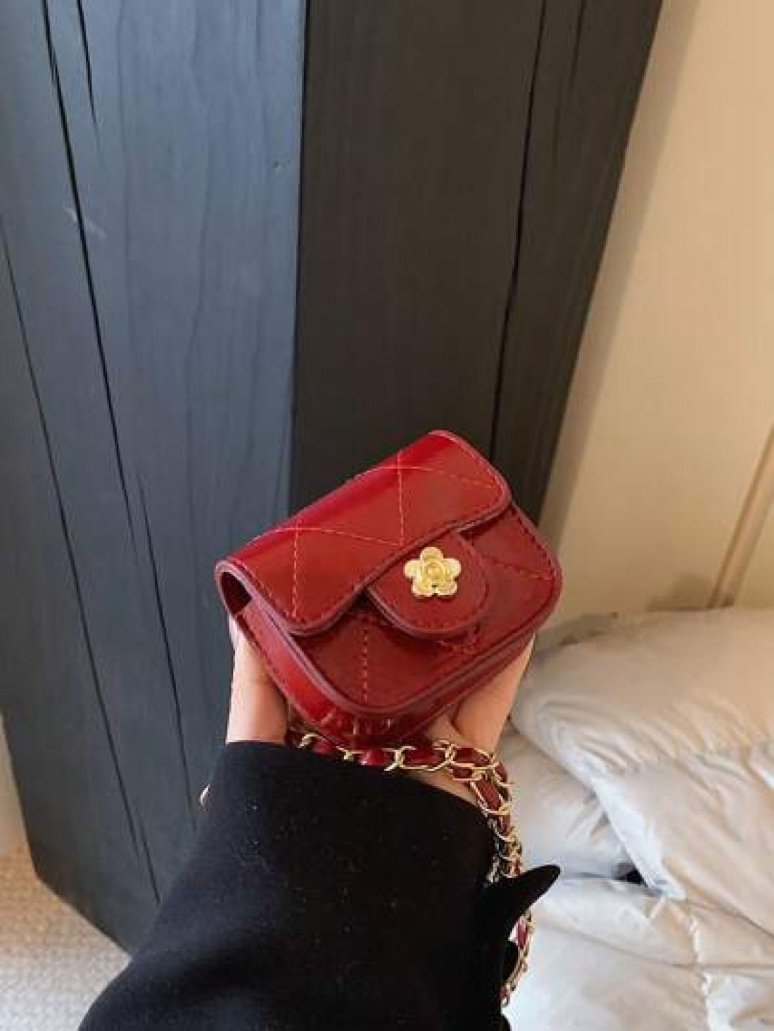 Fashionable Mini Embroidered Waist Pouch Super Compact Size Can Barely Fit Anything