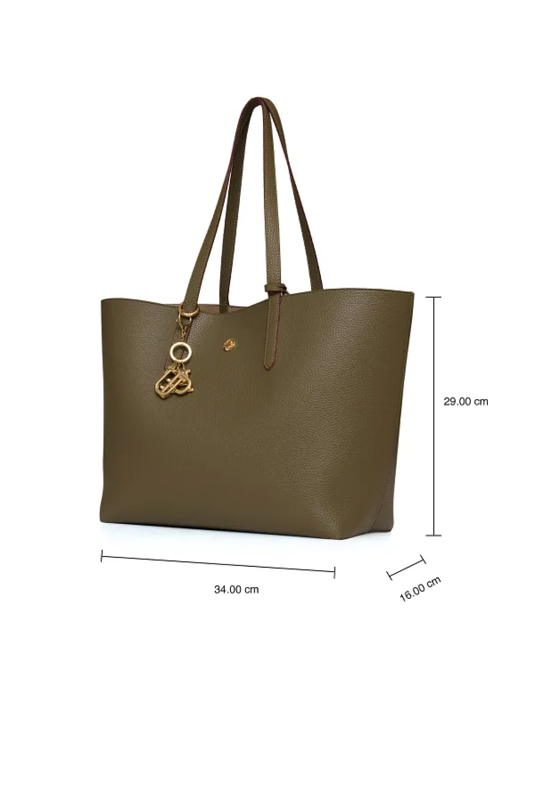 U.S. Polo Assn. حقيبة كتف نسائية كاكي Us25197