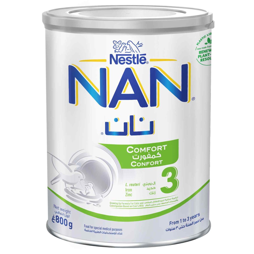Nestle NAN Comfort 3 Growing Up Formula Milk 1 to 3 yrs 800g