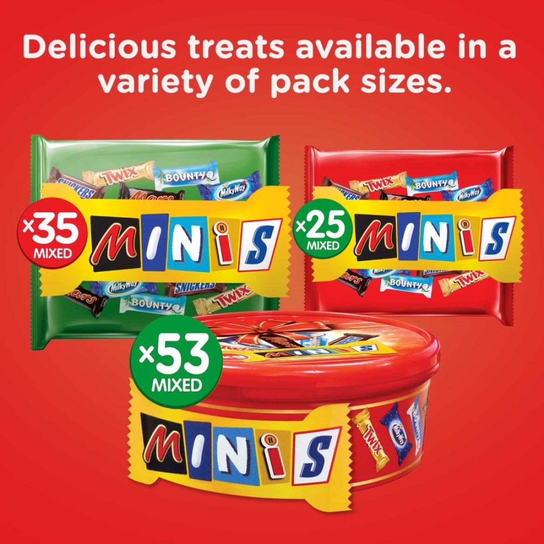 Best of Minis Pouch 35 Chocolate Bars 710g