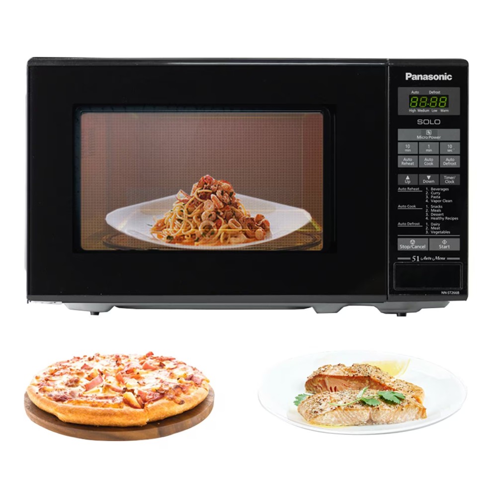 Panasonic Solo Microwave Oven NN-ST266BVTG Black 20L