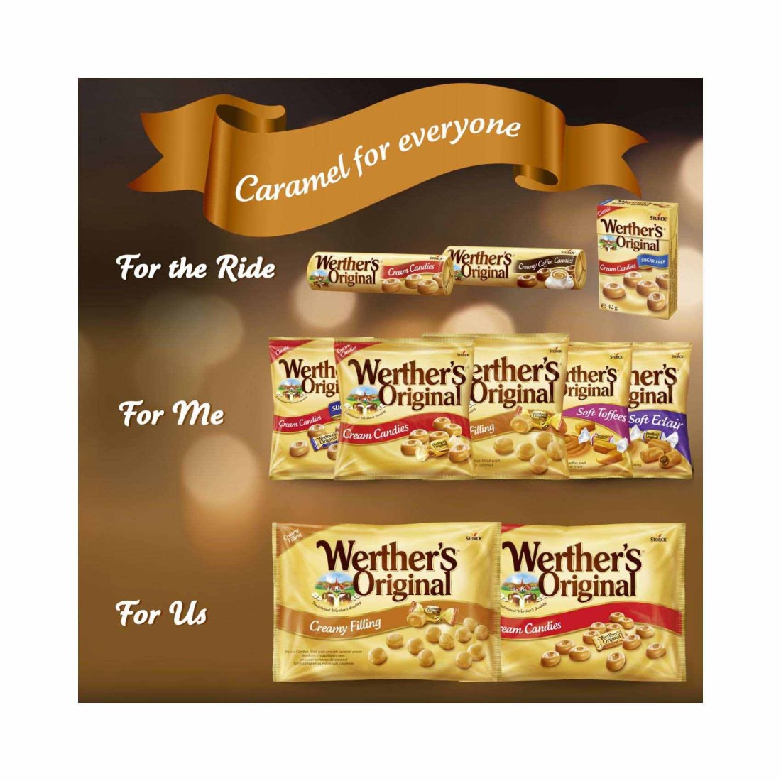 Storck Werther&#39;s Original Cream Candies, 400g